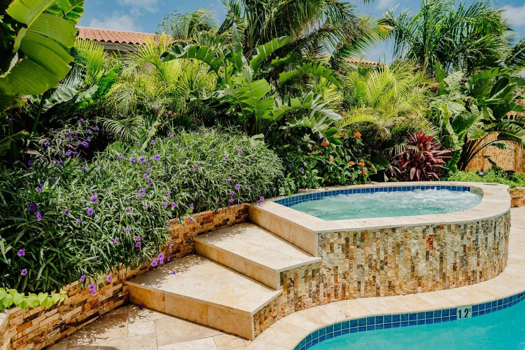 Swimming pool in Elegant 2-bedroom apartment 2 km from Eagle beach