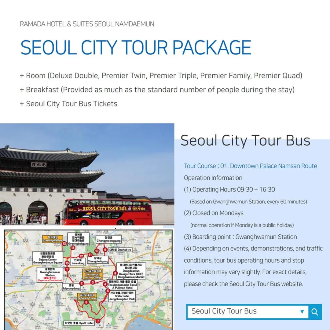 Text overlay in Ramada Hotel and Suites Seoul Namdaemun