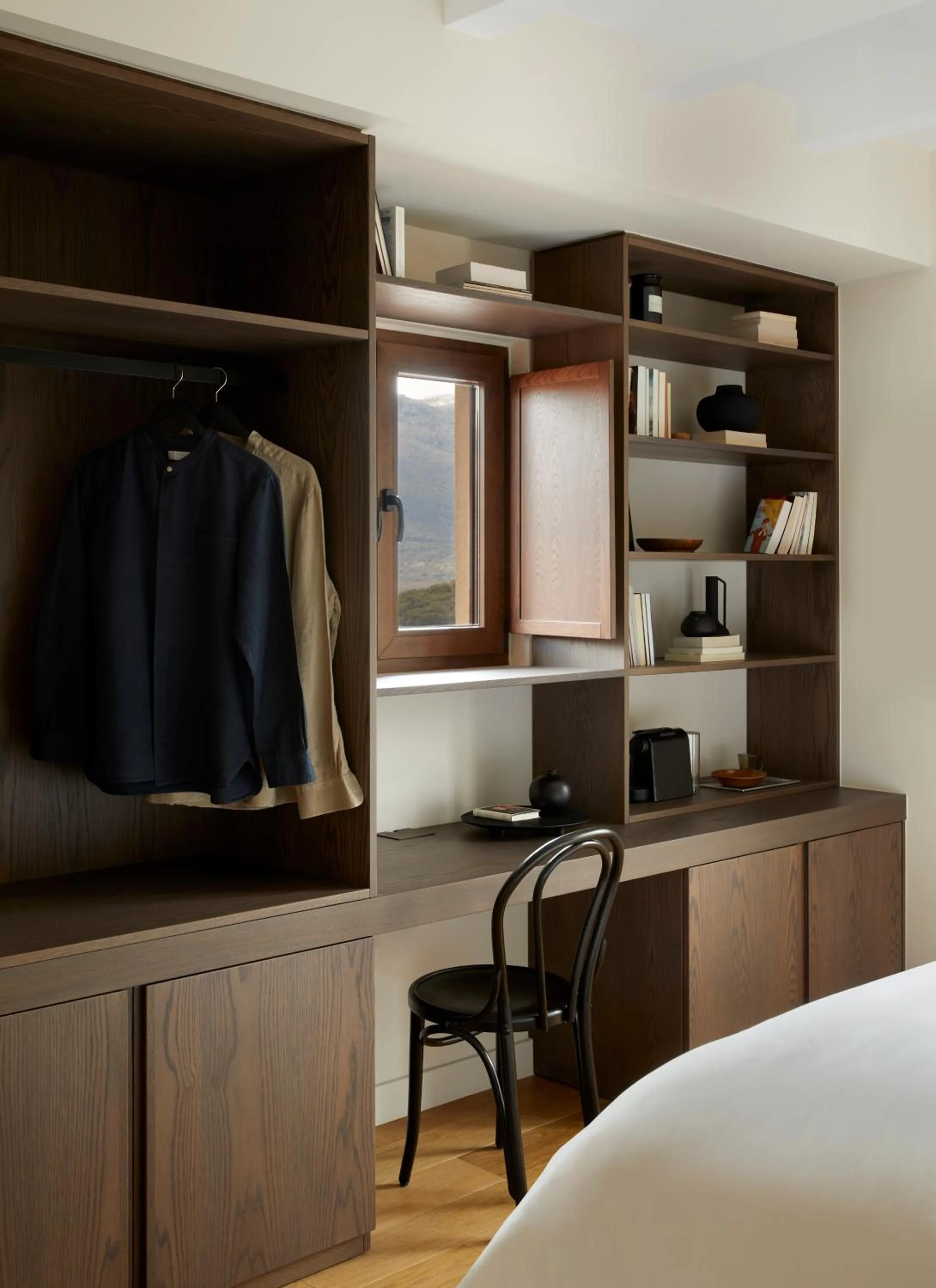 wardrobe, Bed in The Storyteller Boutique House