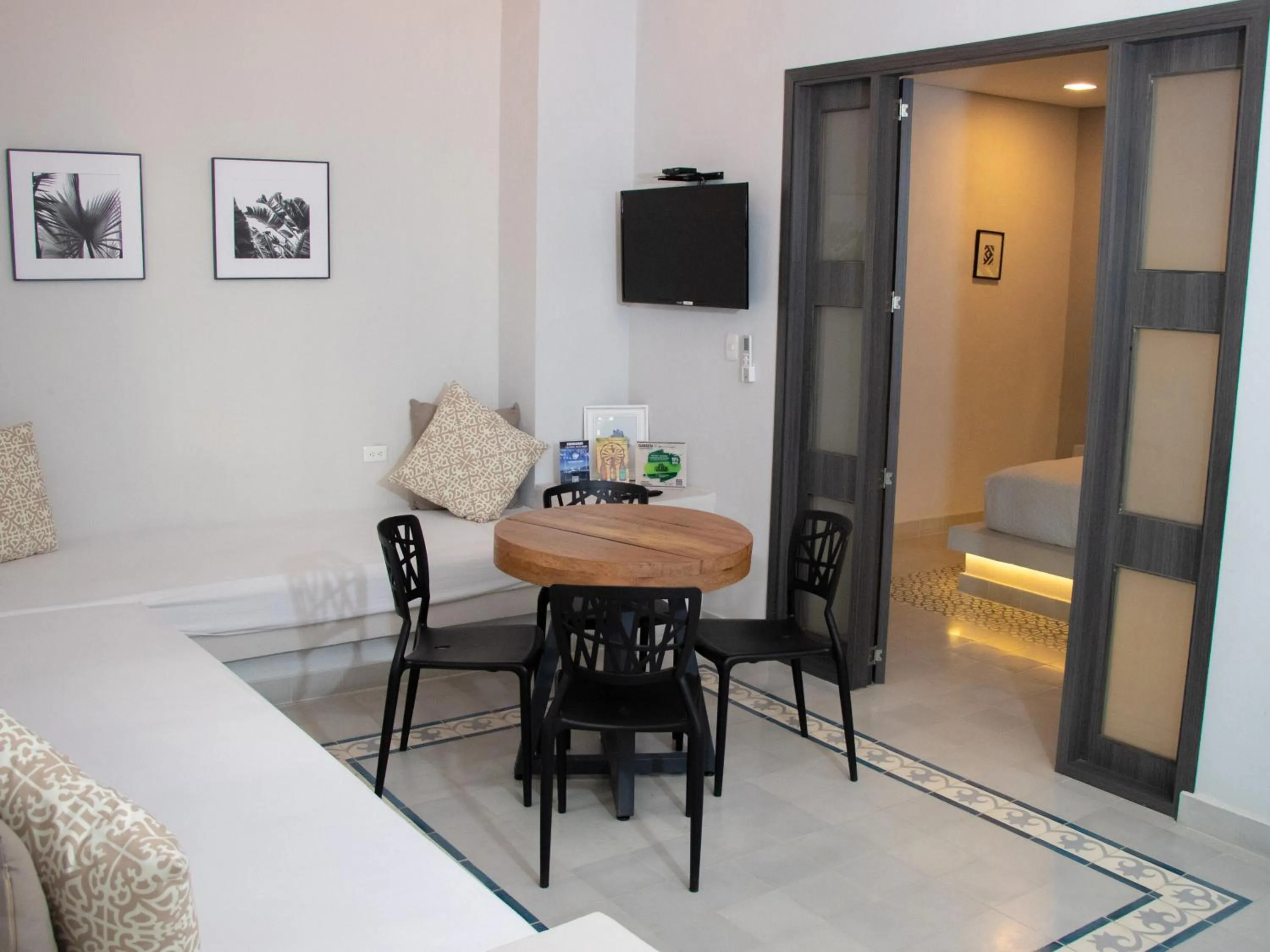 Living room in The Garden Suites