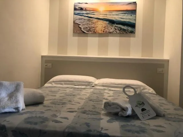 Bedroom, Bed in Hotel La Rosetta Scauri