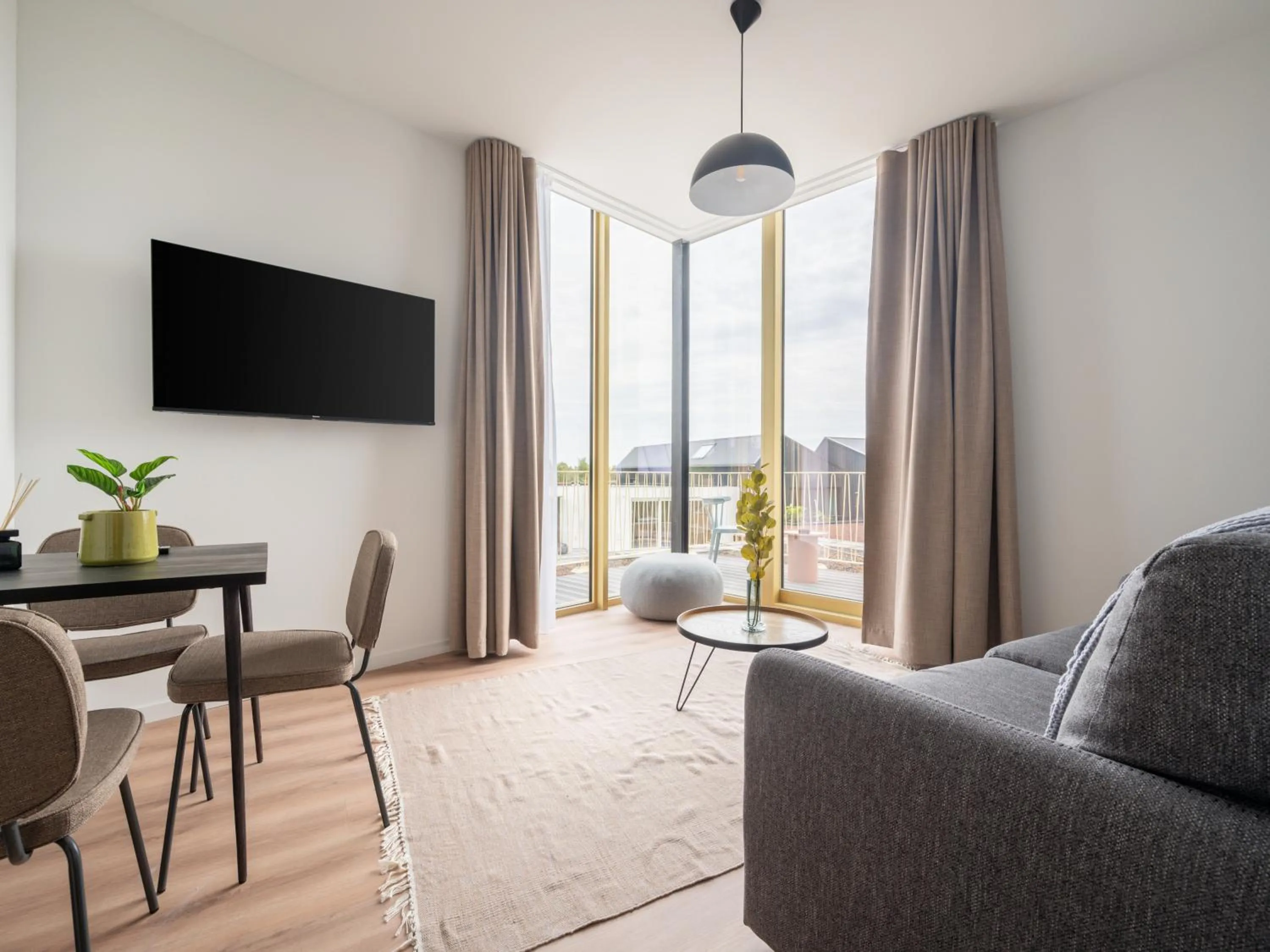 Living room in Limehome Eindhoven Gashouder