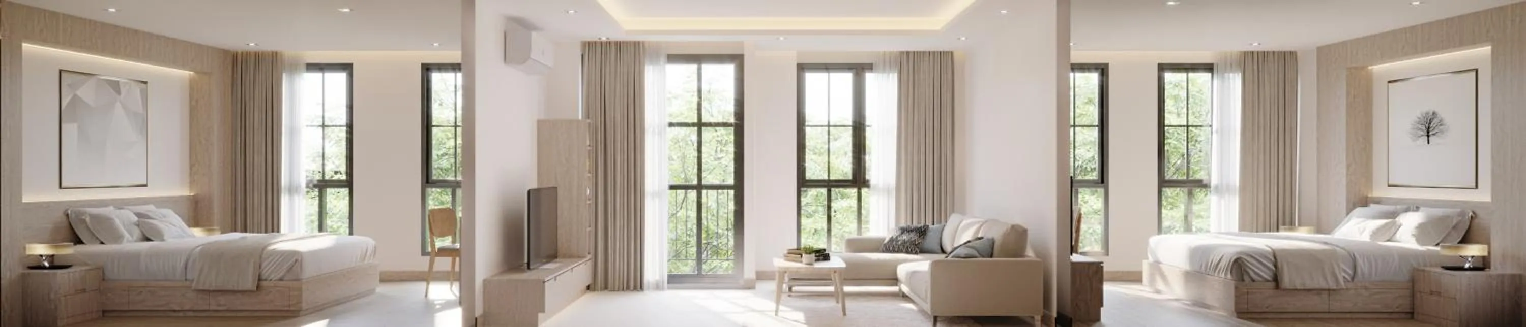 Living room, Bed in Leon Lasalle Hotel and Residences