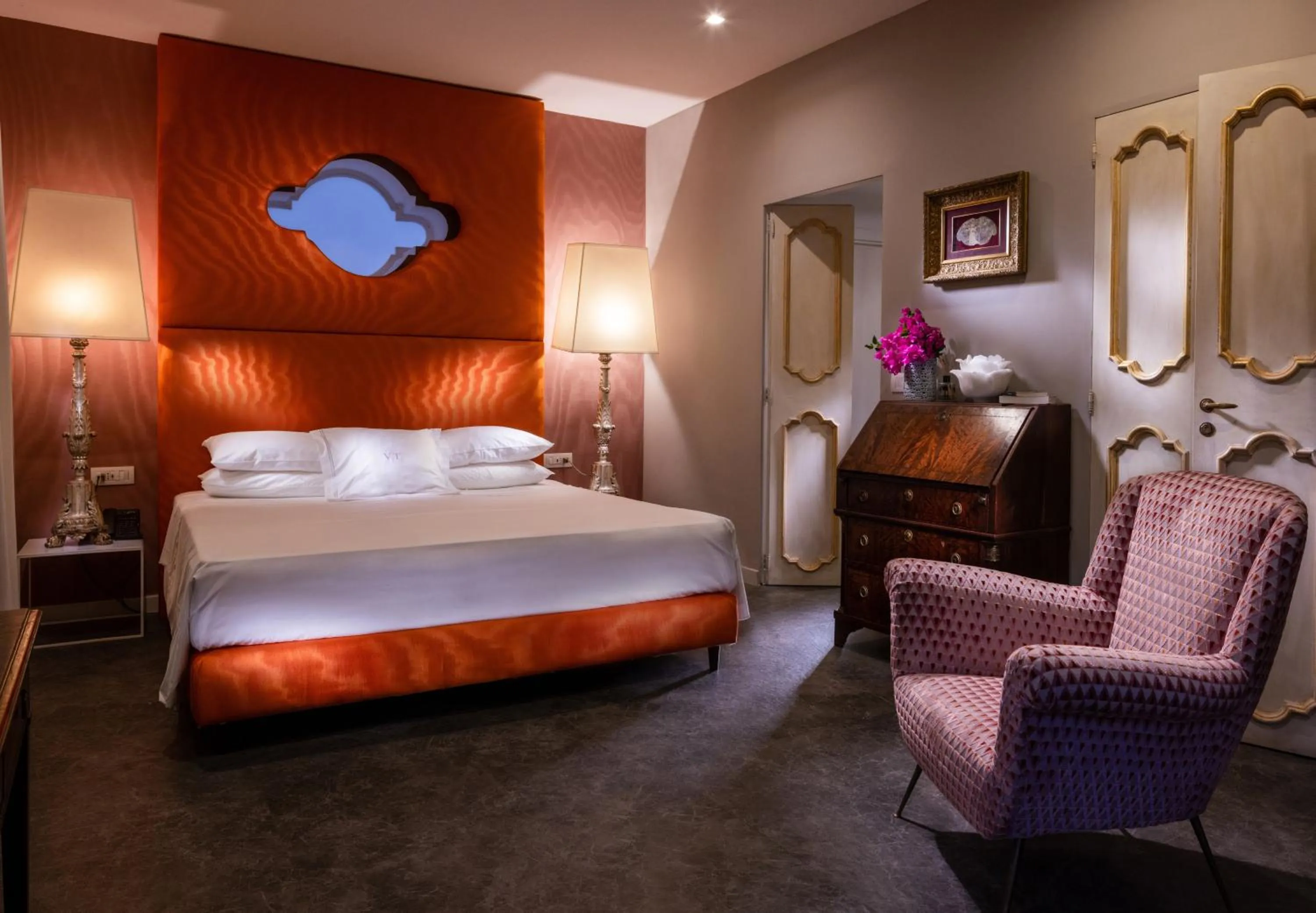 Bed in Hotel Villa Taormina