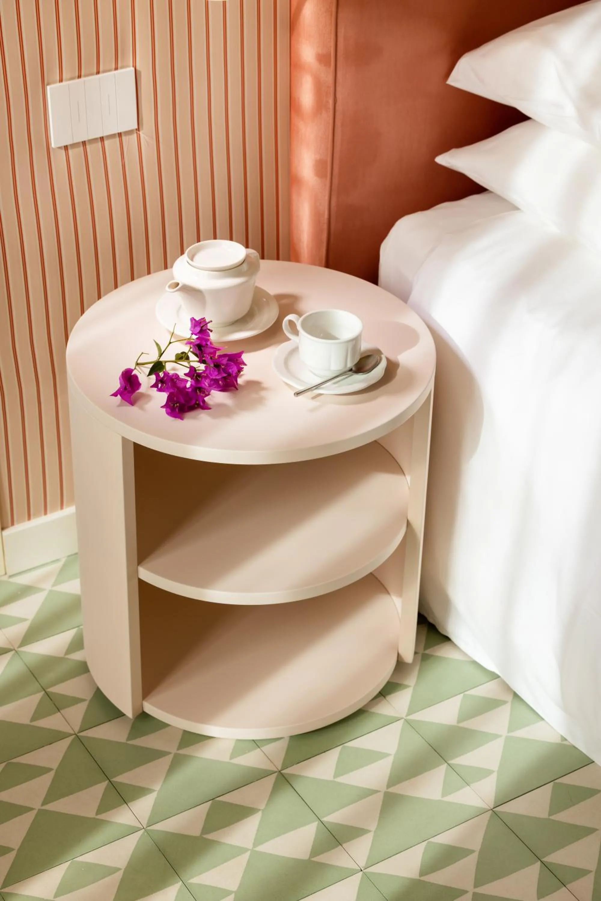 Decorative detail, Bed in Hotel Villa Taormina