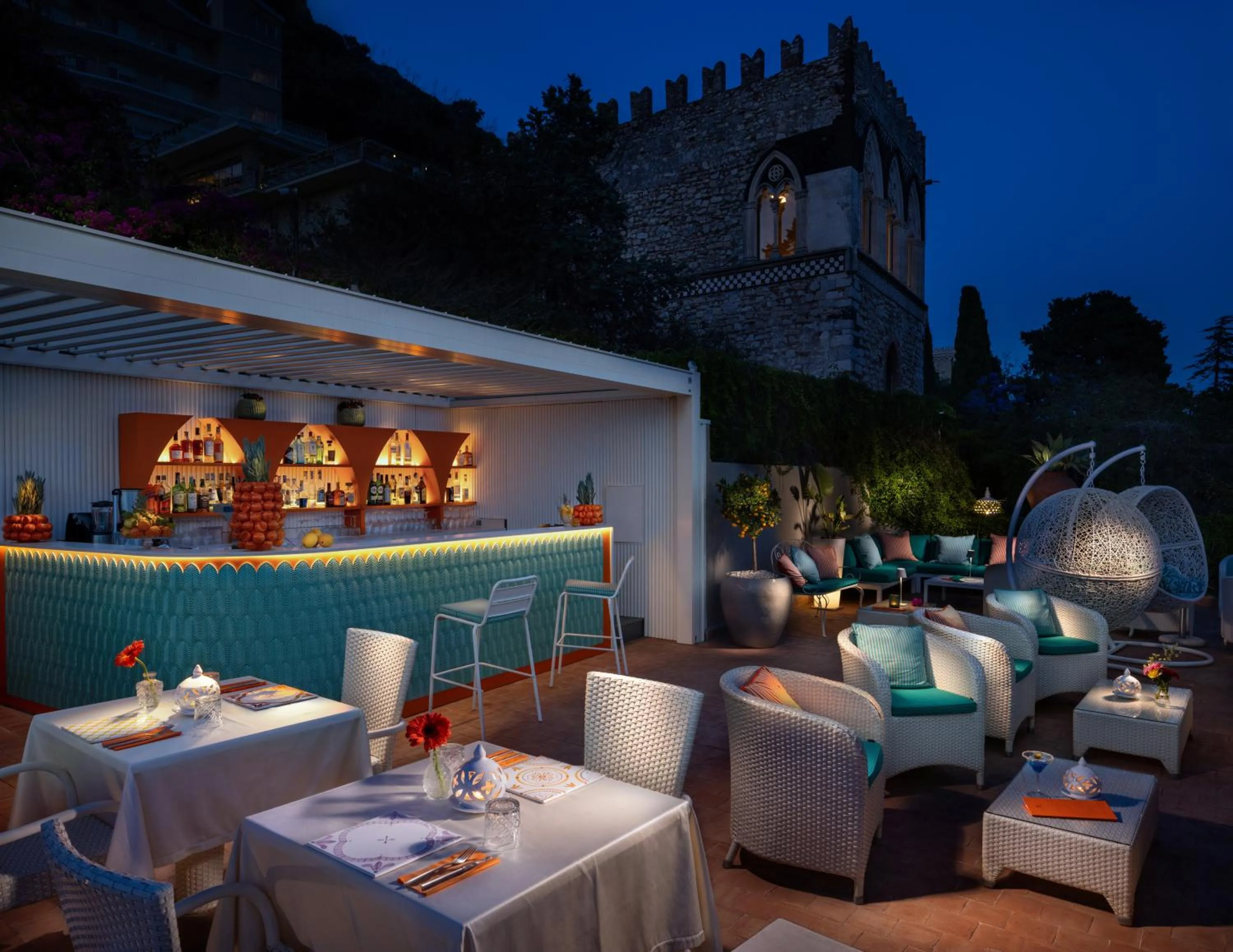 Lounge or bar in Hotel Villa Taormina