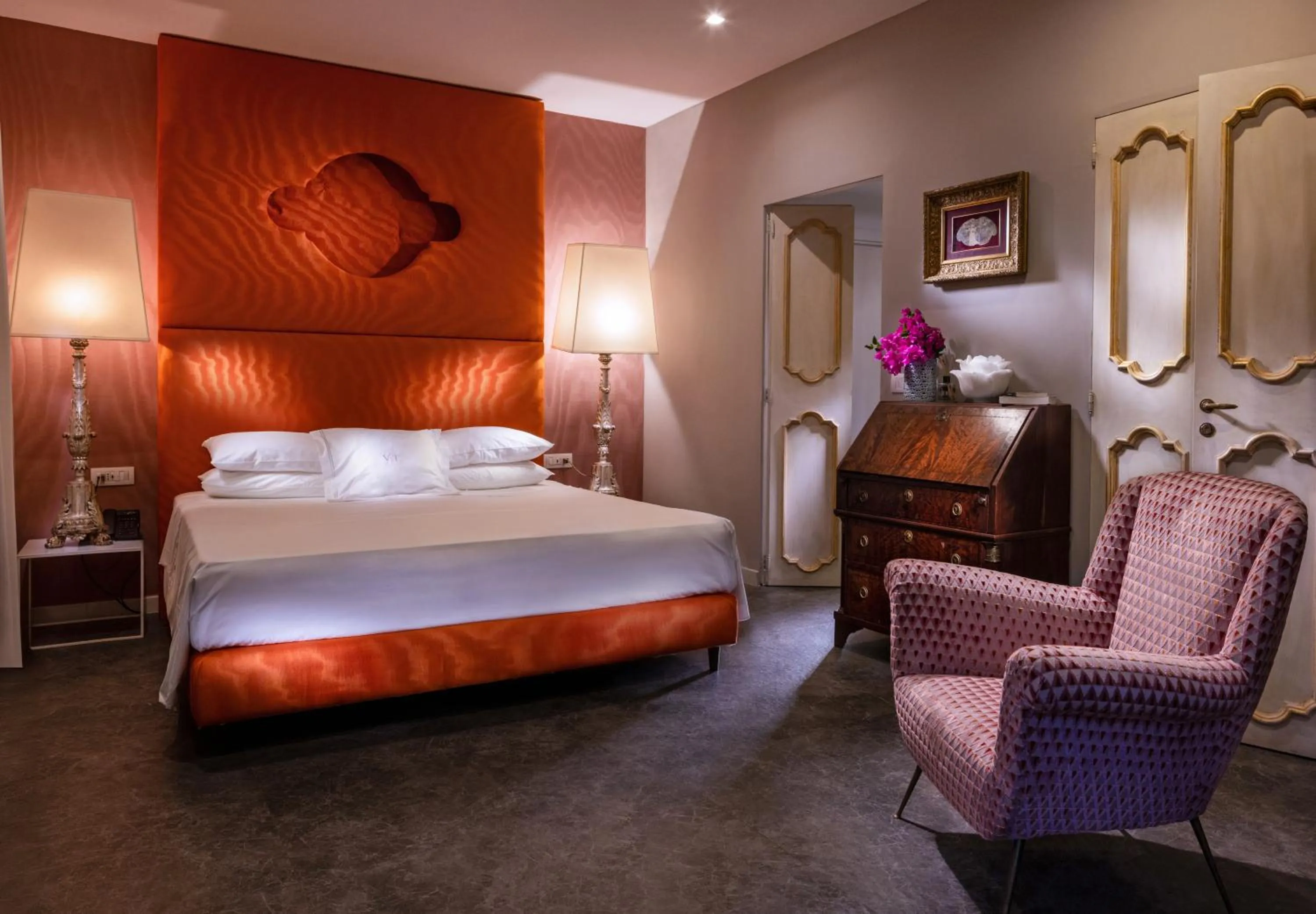 Bed in Hotel Villa Taormina