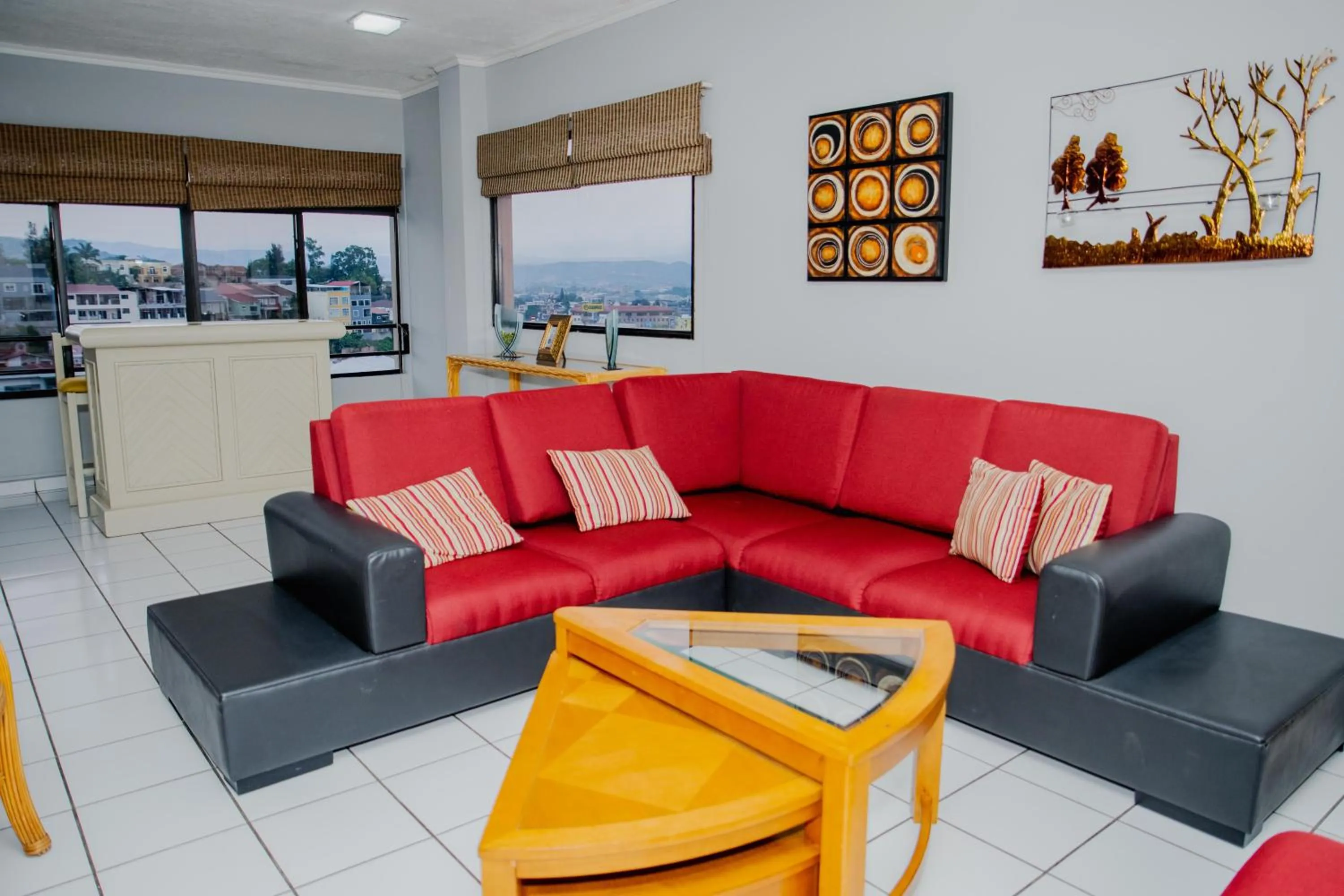 Living room in Aparthotel Guijarros