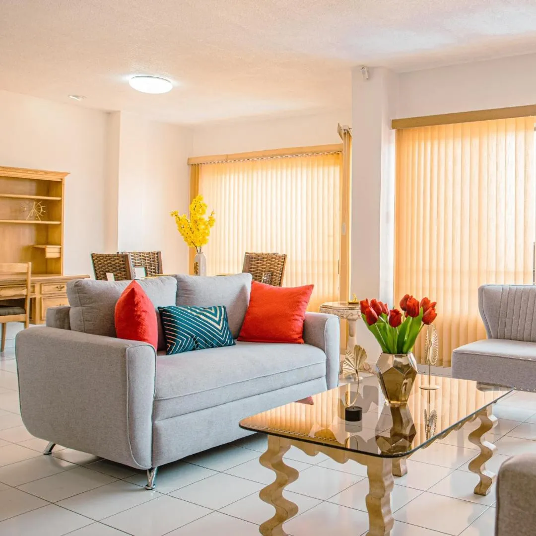 Living room in Aparthotel Guijarros