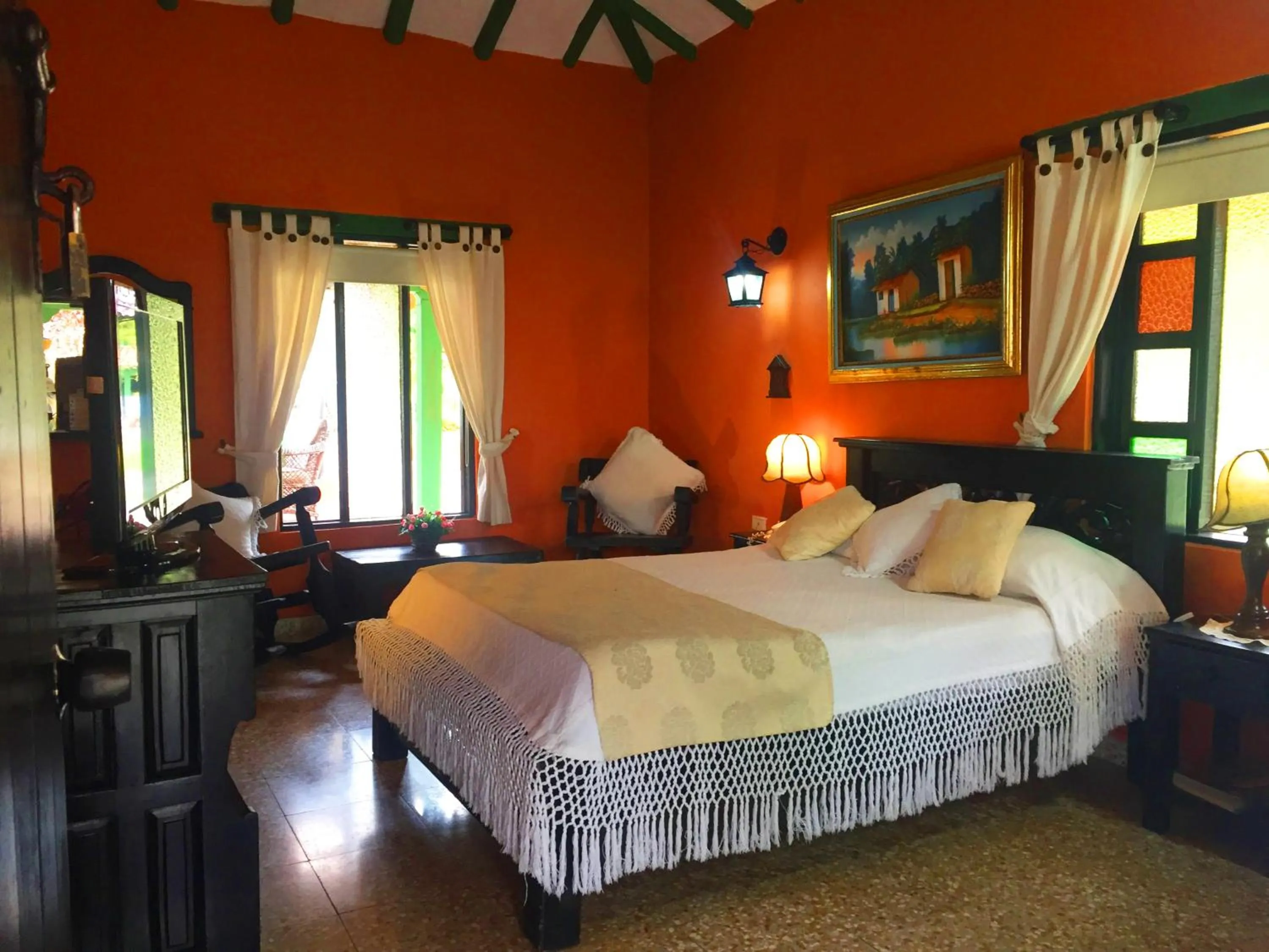 Bed in Hotel Boutique Iguaque Campestre Spa & Ecolodge