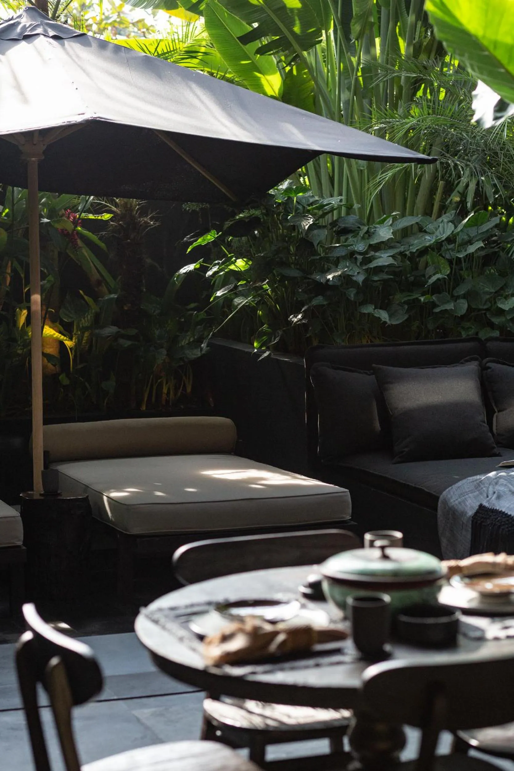 sunbed in The Bohemian Bali, a Member of Design Hotels