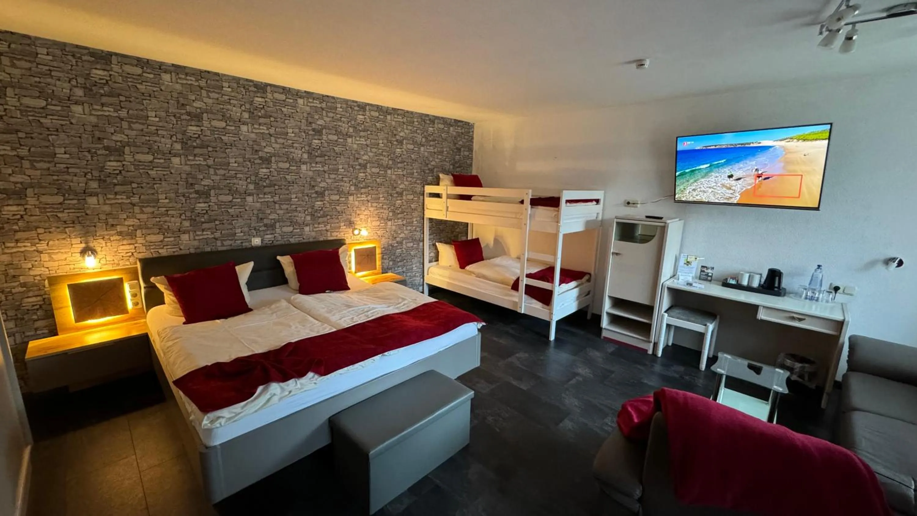 Bed in Hotel Paidion