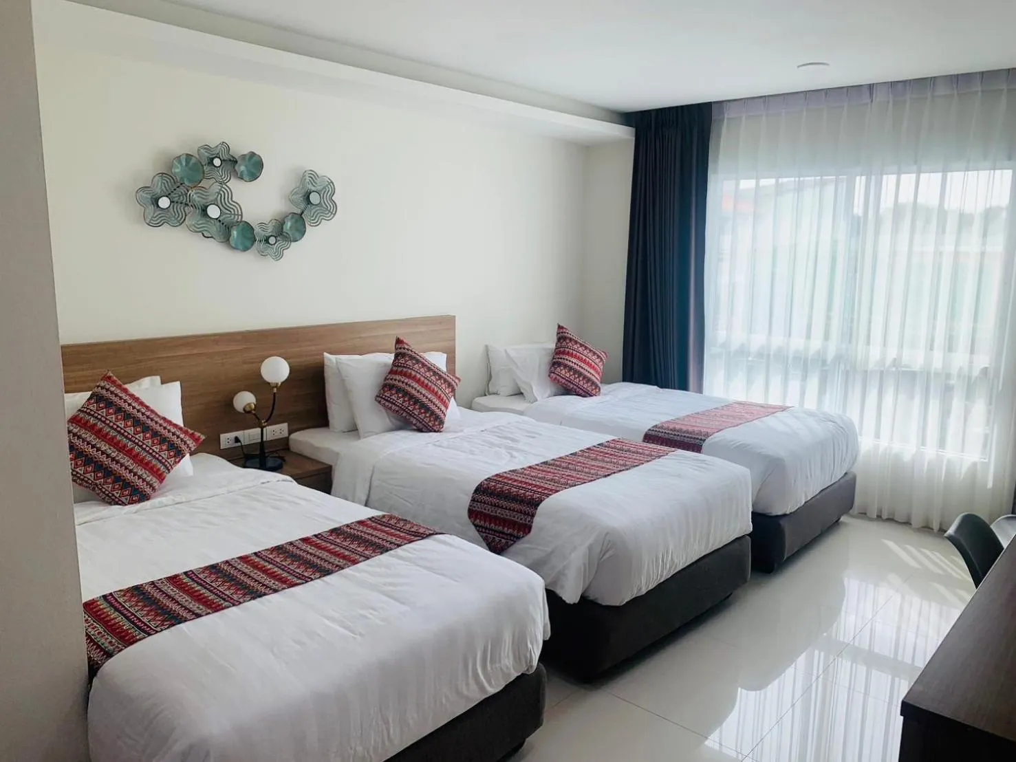 Bed in Christella Hotel Laemchabang