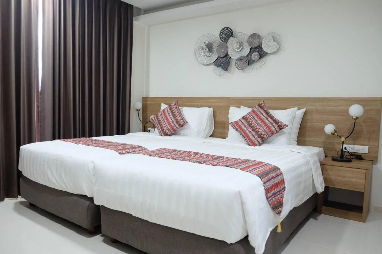 Bed in Christella Hotel Laemchabang