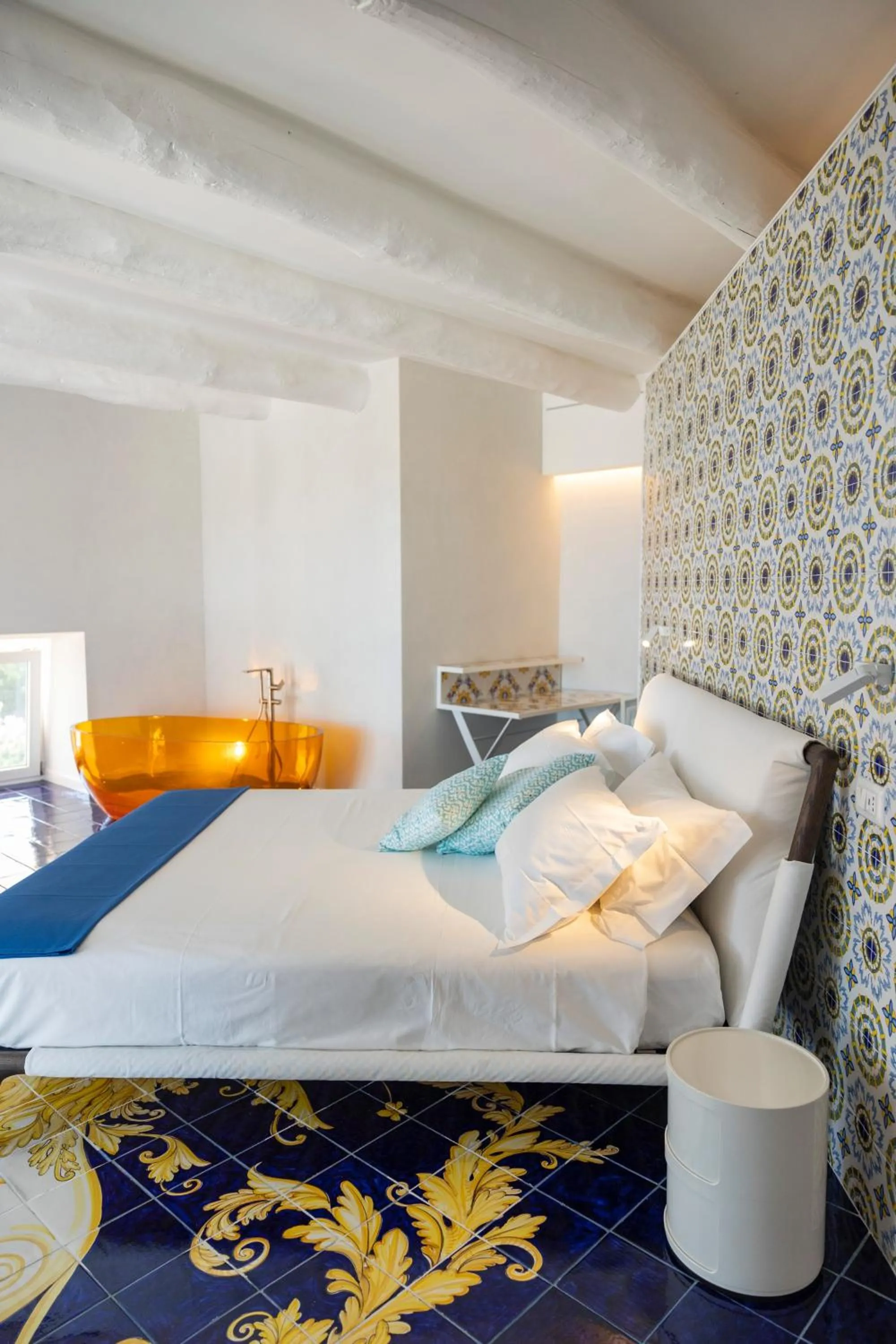 Bedroom, Bed in Decori Suites Amalfi Coast - Free Parking