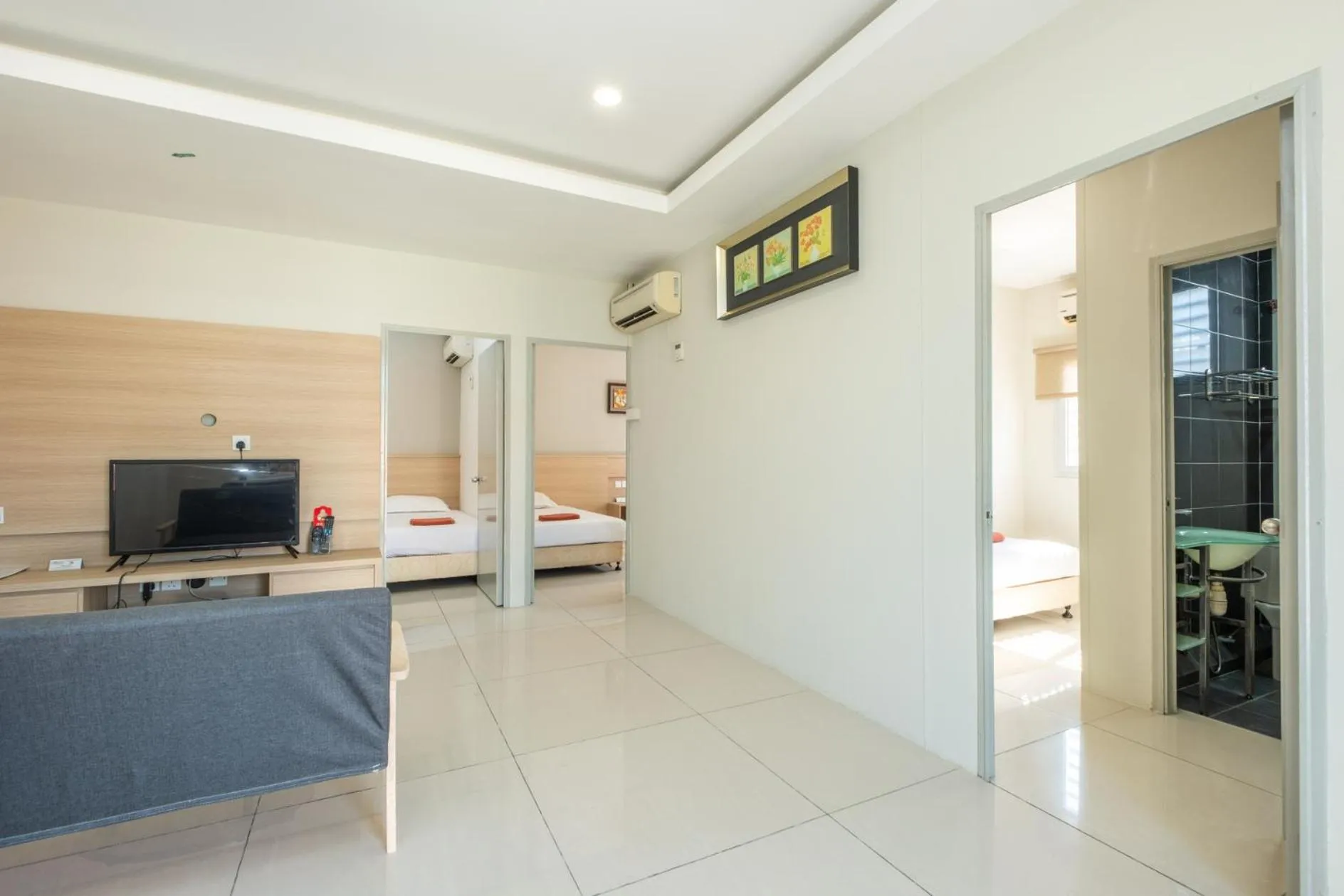 Bed in Bahagia Villa