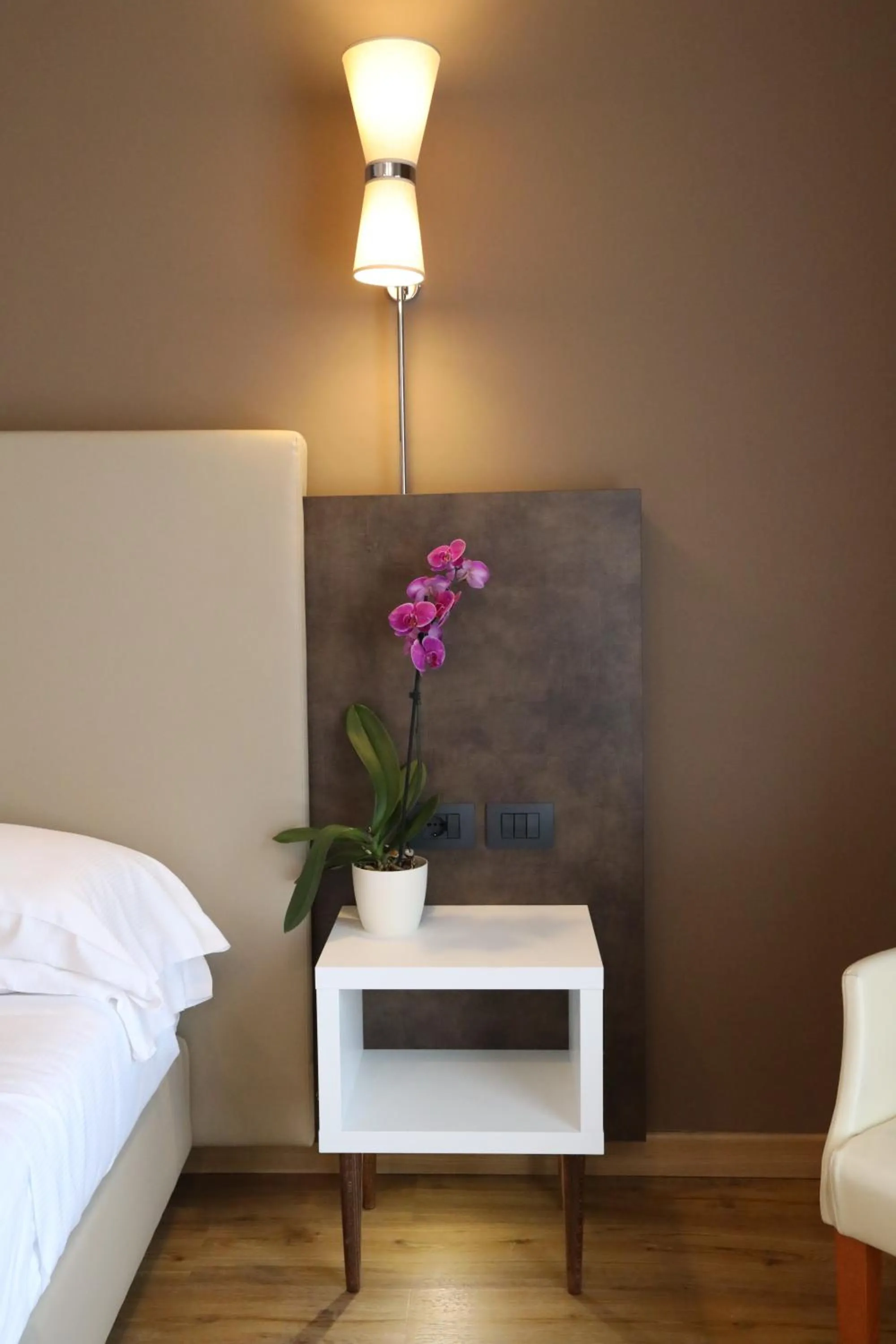 Decorative detail, Bed in Hotel Umbria