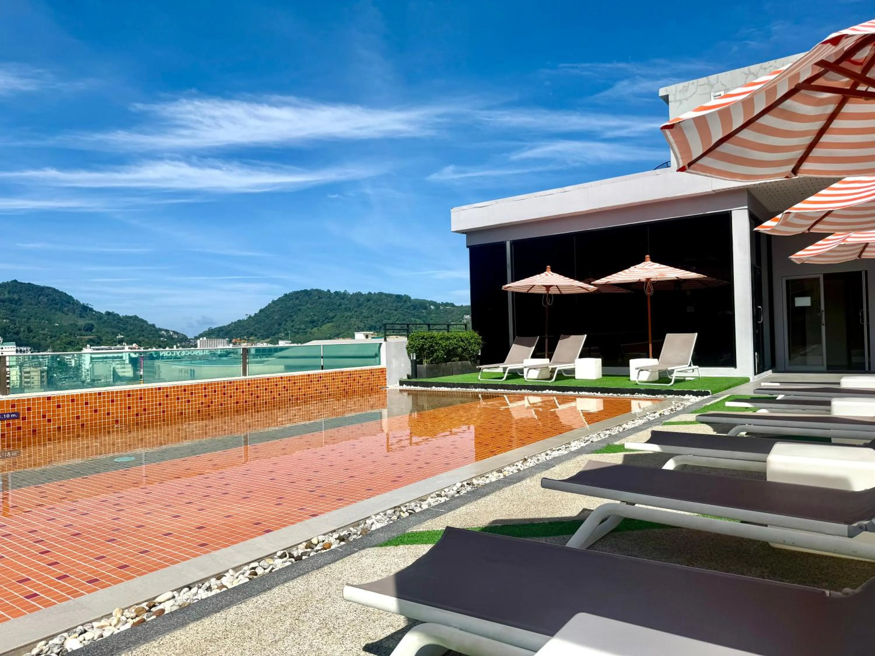 Pool view in The Crib Patong - SHA Certified