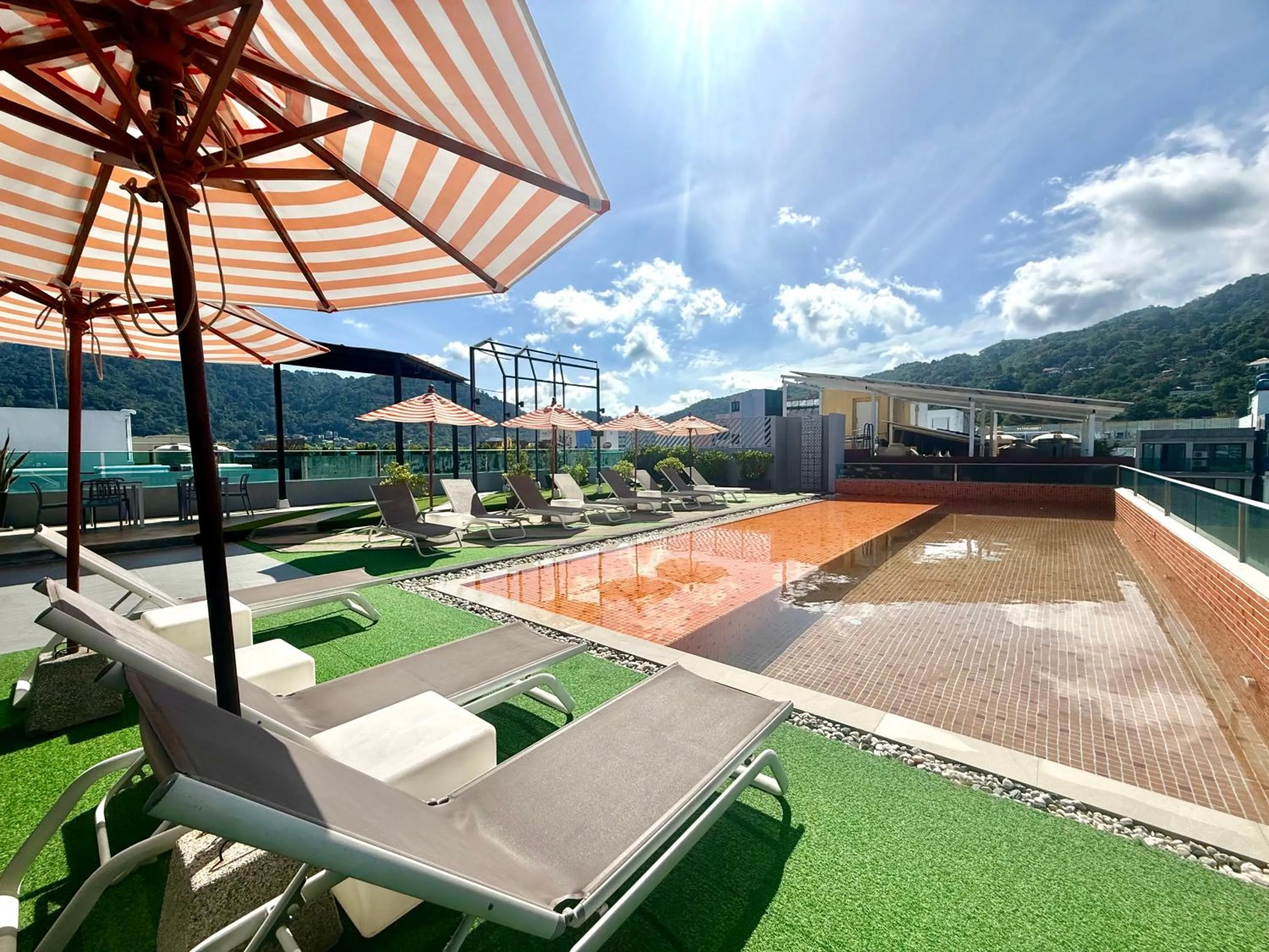 Pool view in The Crib Patong - SHA Certified