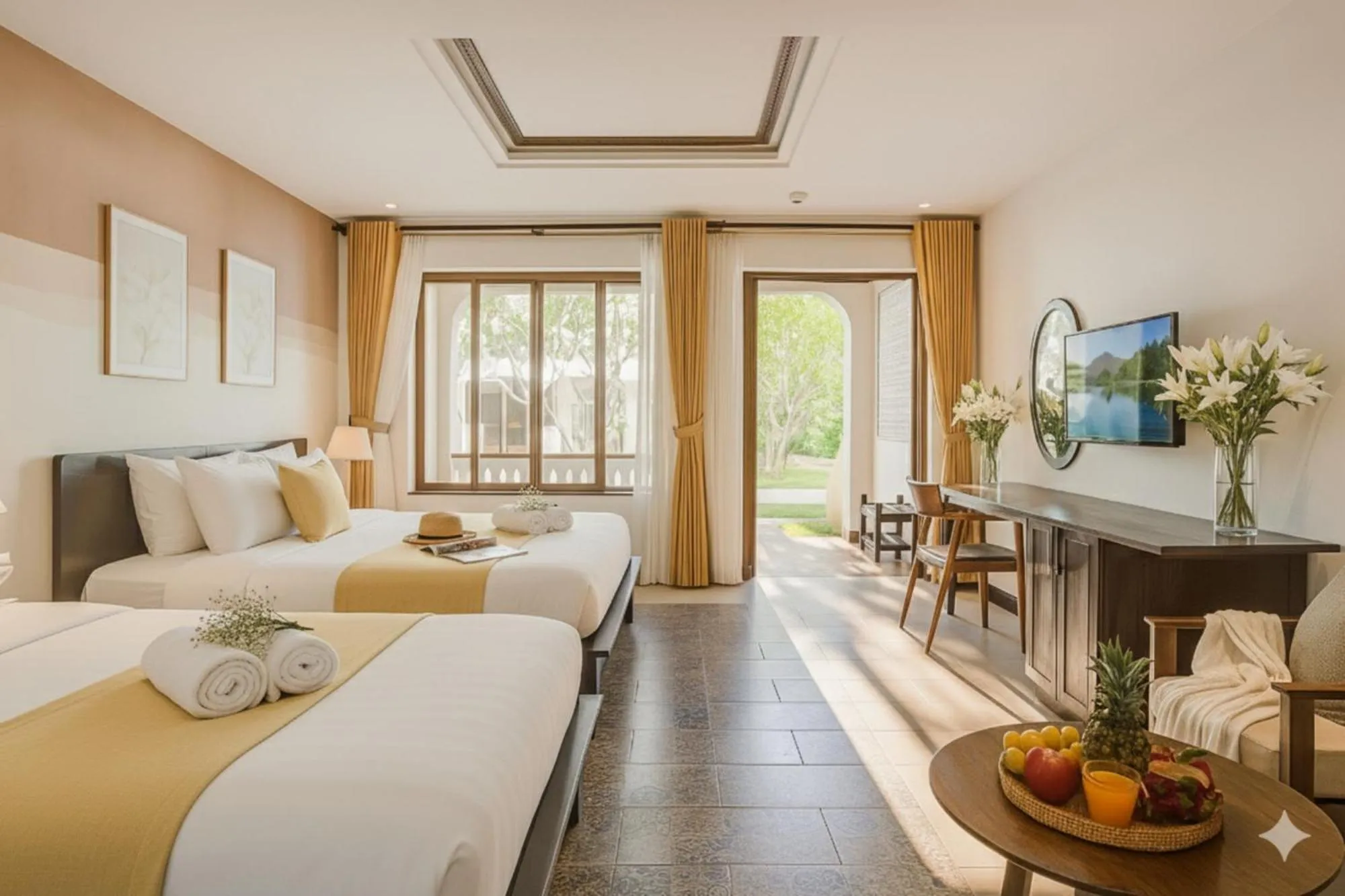 Bed in Én Retreat Hoi An