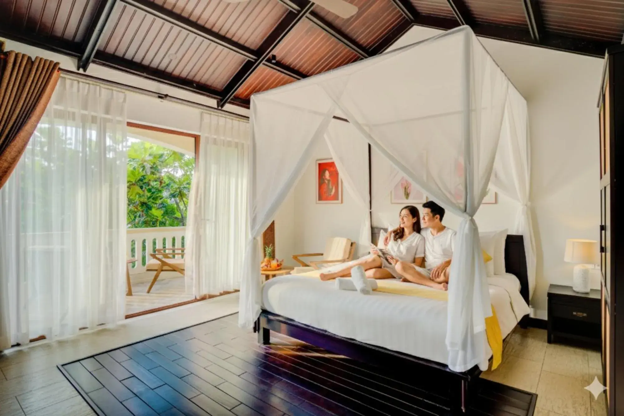 Deluxe Double Room with Balcony in Én Retreat Hoi An Deluxe Double Room with Balcony in Én Retreat Hoi An