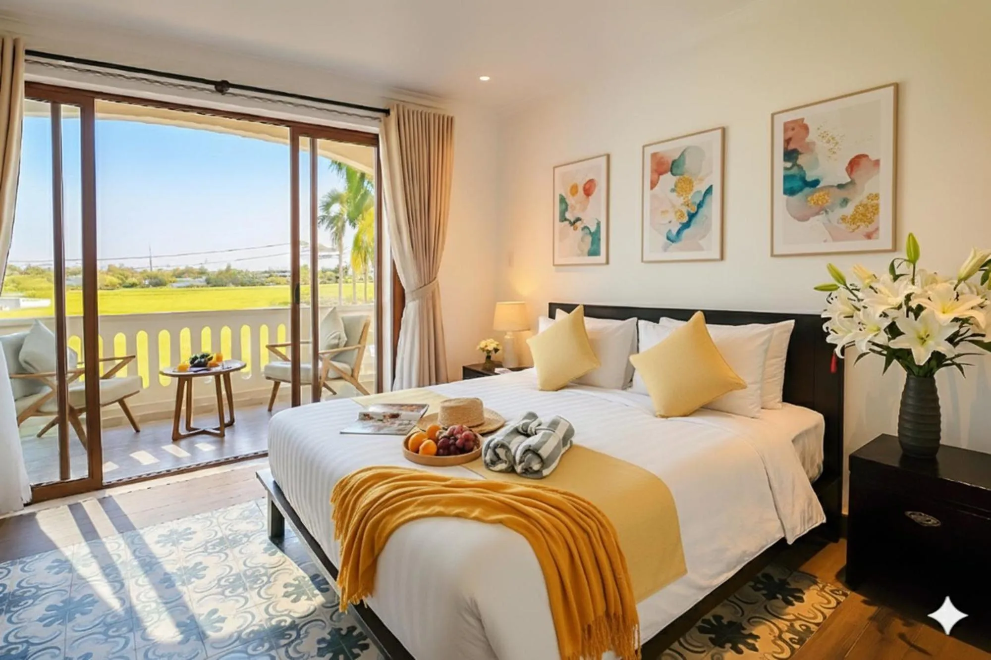 View (from property/room), Bed in Én Retreat Hoi An