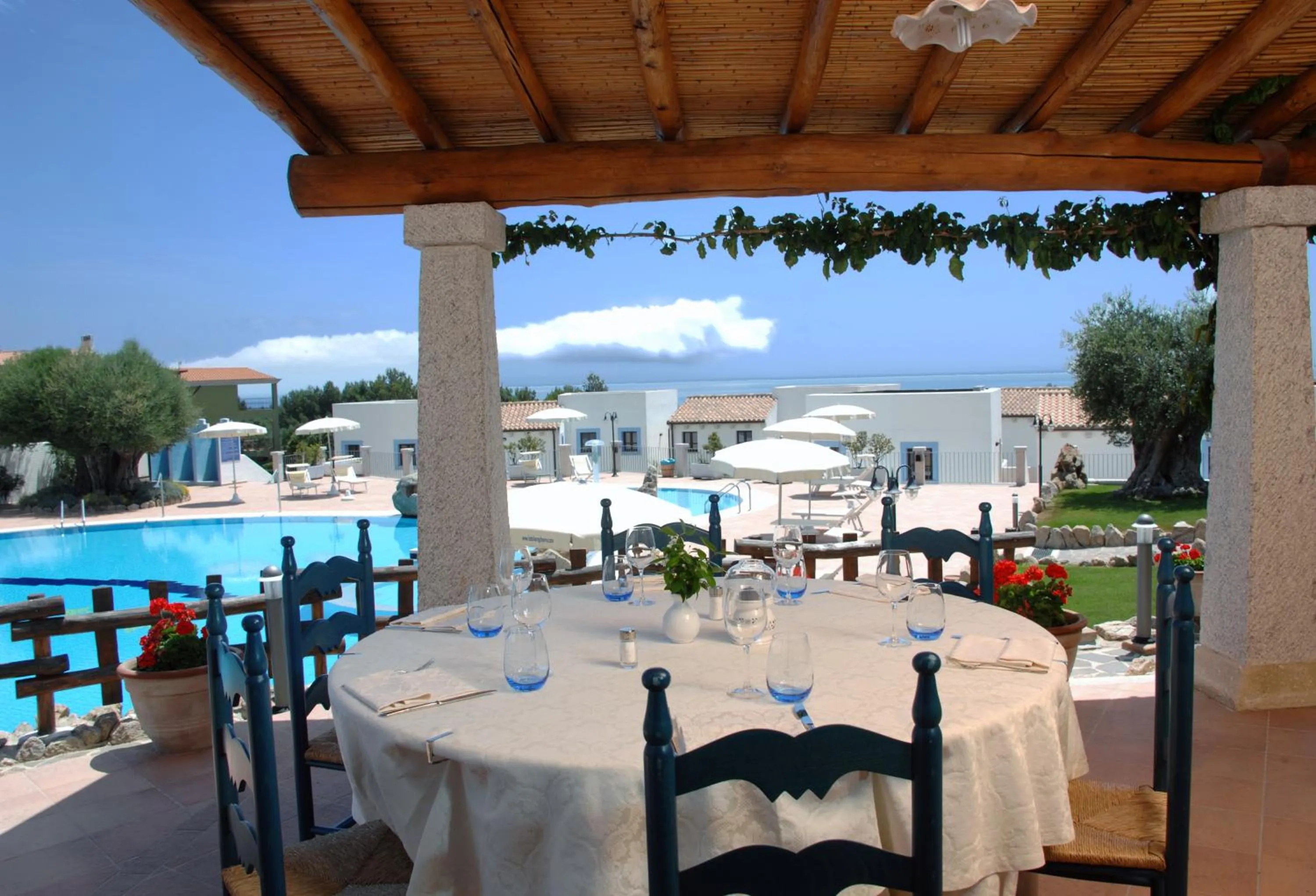 Dining area in Hotel Resort Nuraghe Arvu