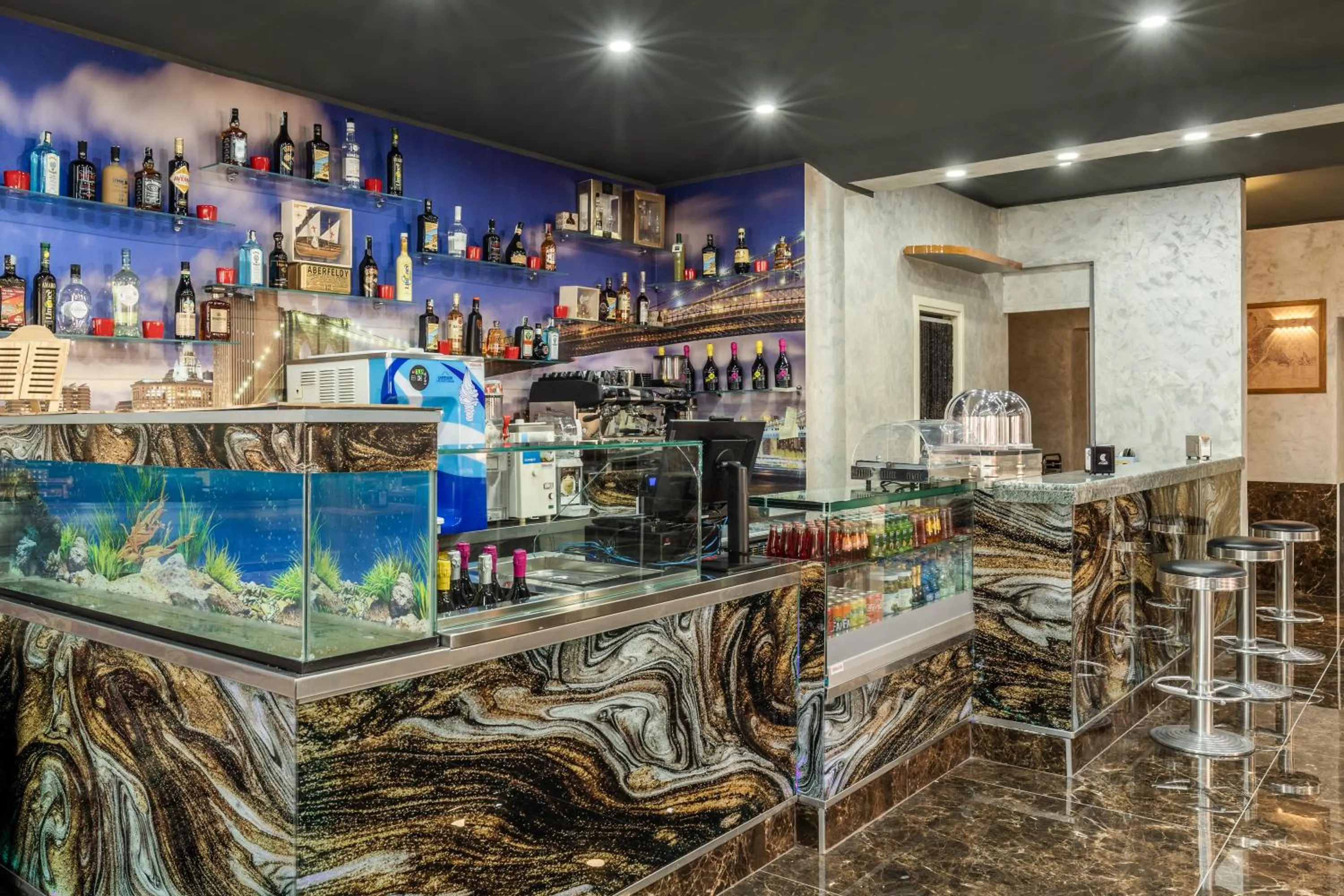 Lounge or bar in Hotel City Verona