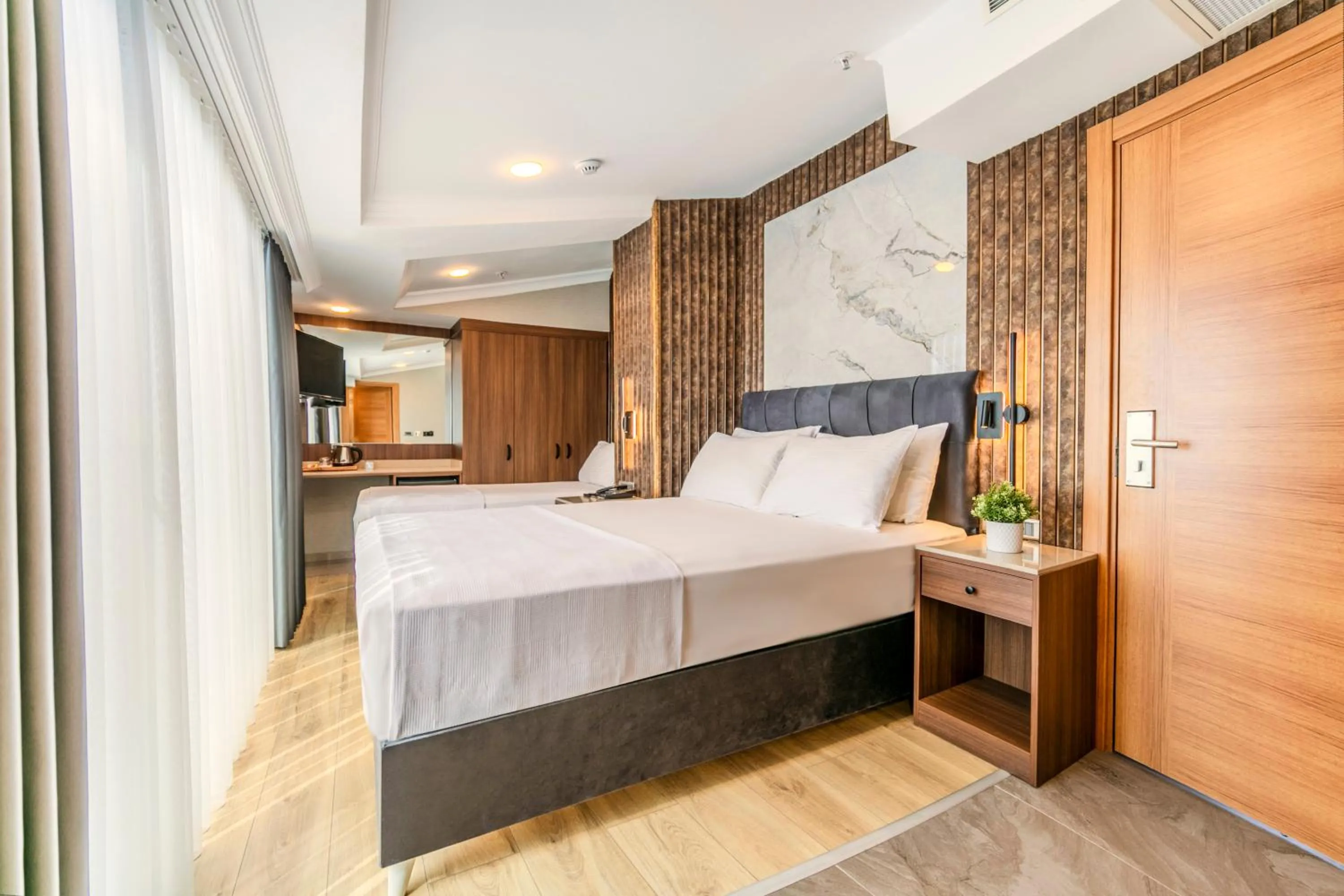 Photo of the whole room, Bed in Hamitbey Hotel Yenikapı