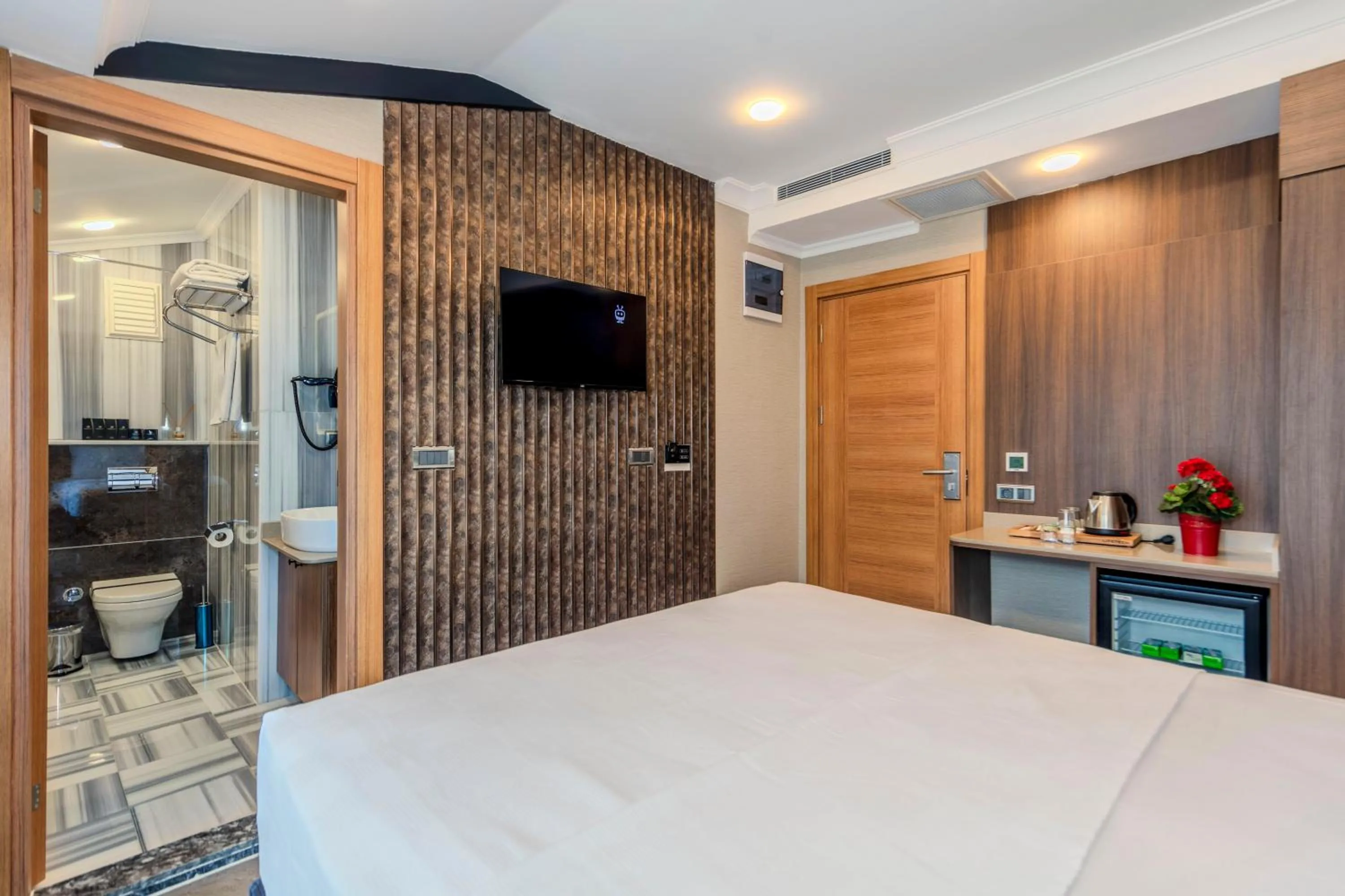 TV and multimedia, Bed in Hamitbey Hotel Yenikapı