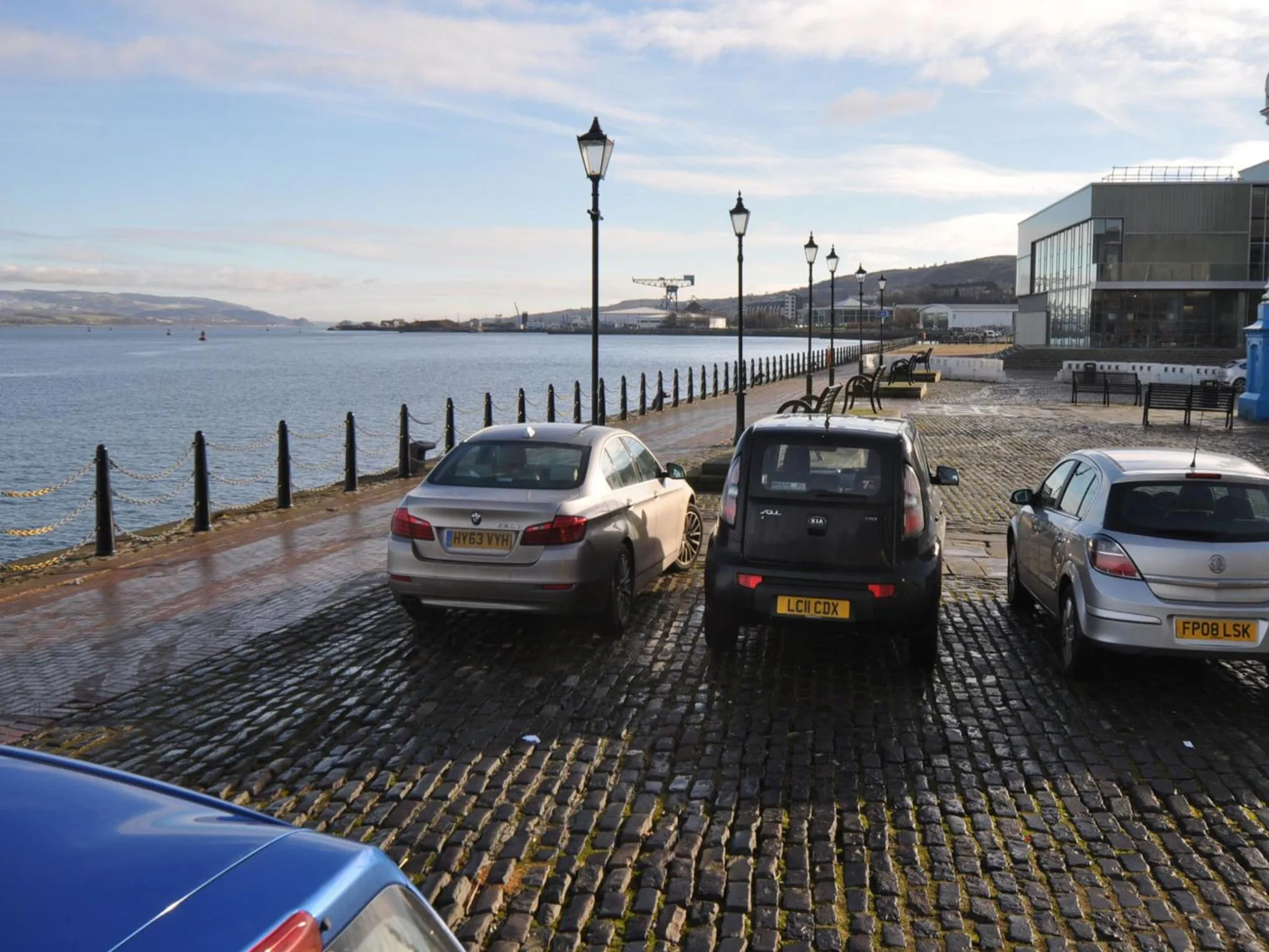 Bird's eye view in The Waterfront