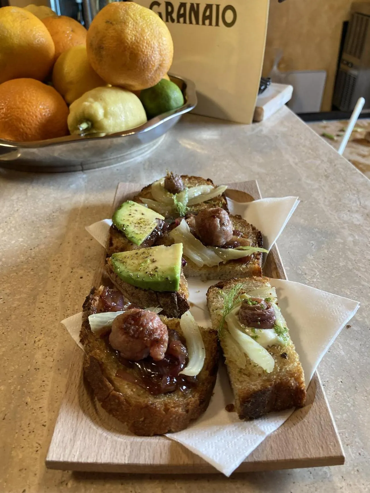 Restaurant/places to eat, Food in L'antico Granaio