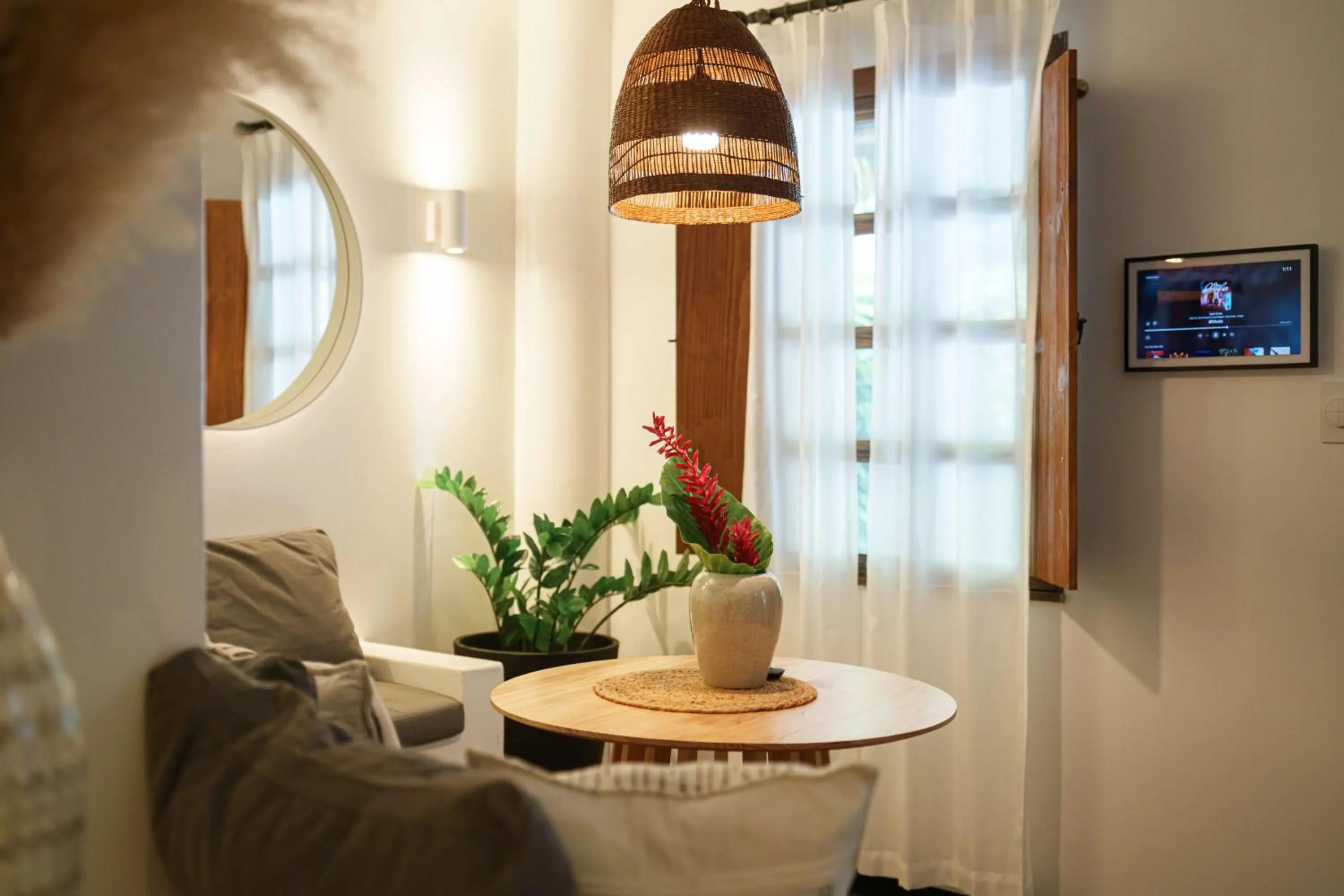 Seating area in Vayu Retreat Villas