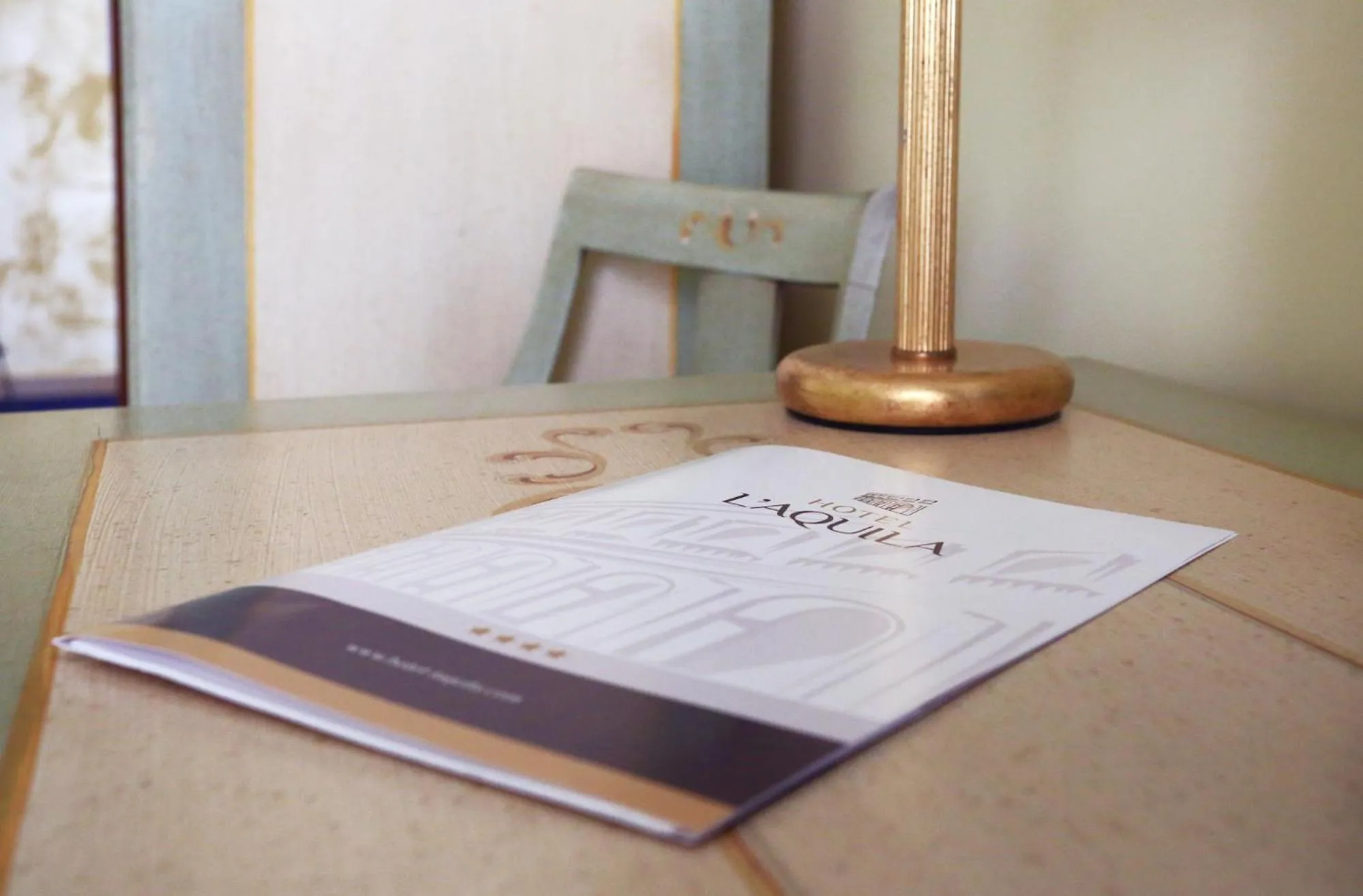 Decorative detail in Hotel L'Aquila