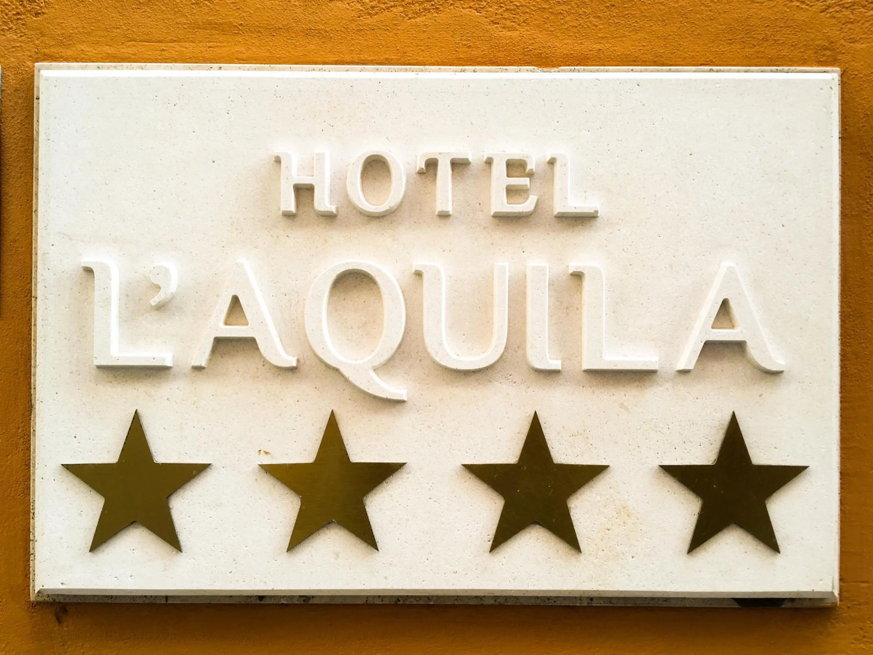 Decorative detail in Hotel L'Aquila