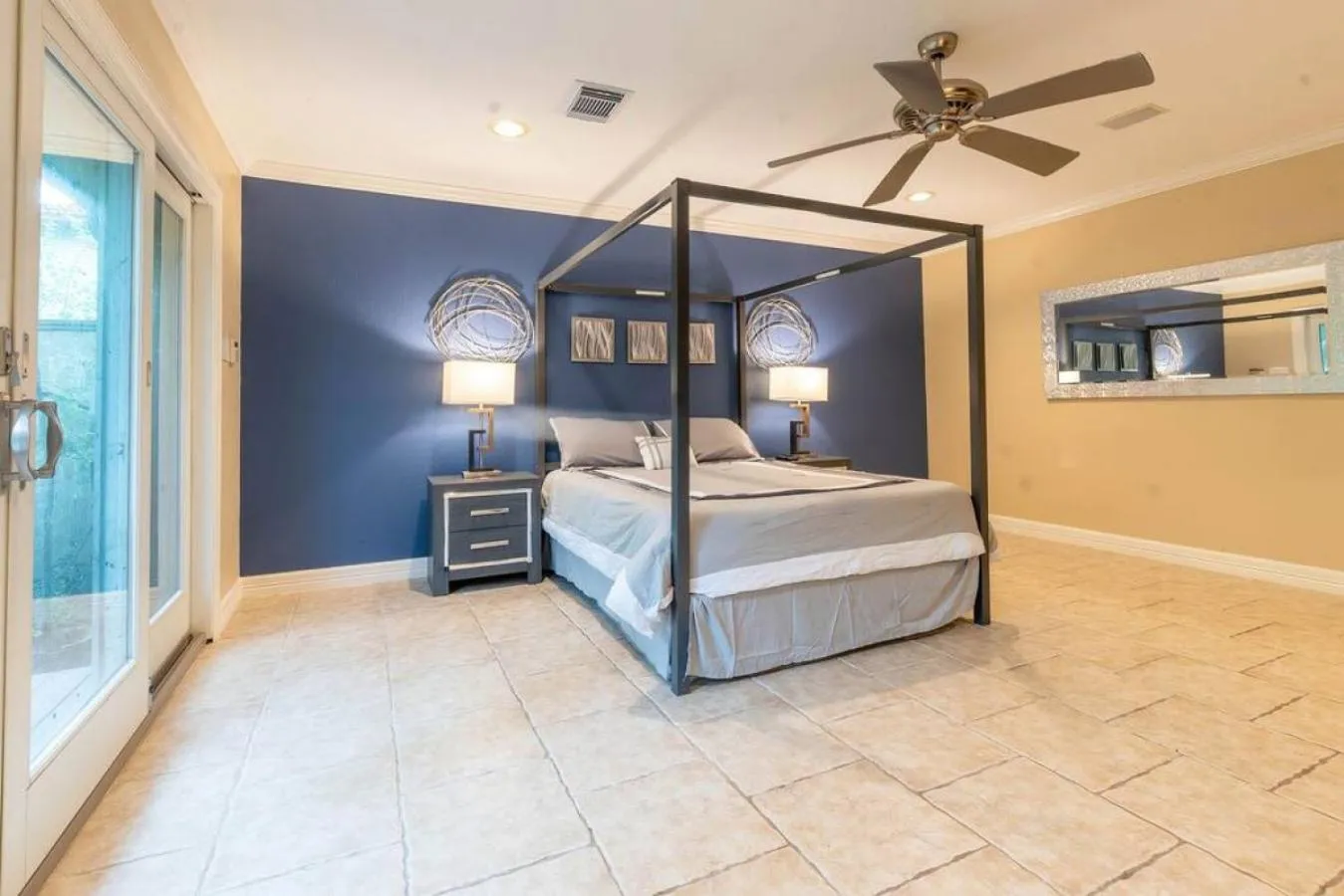 Bedroom, Bed in Huge 6 Bedroom with Pool, Spa, 85 Inch TV, Game Room