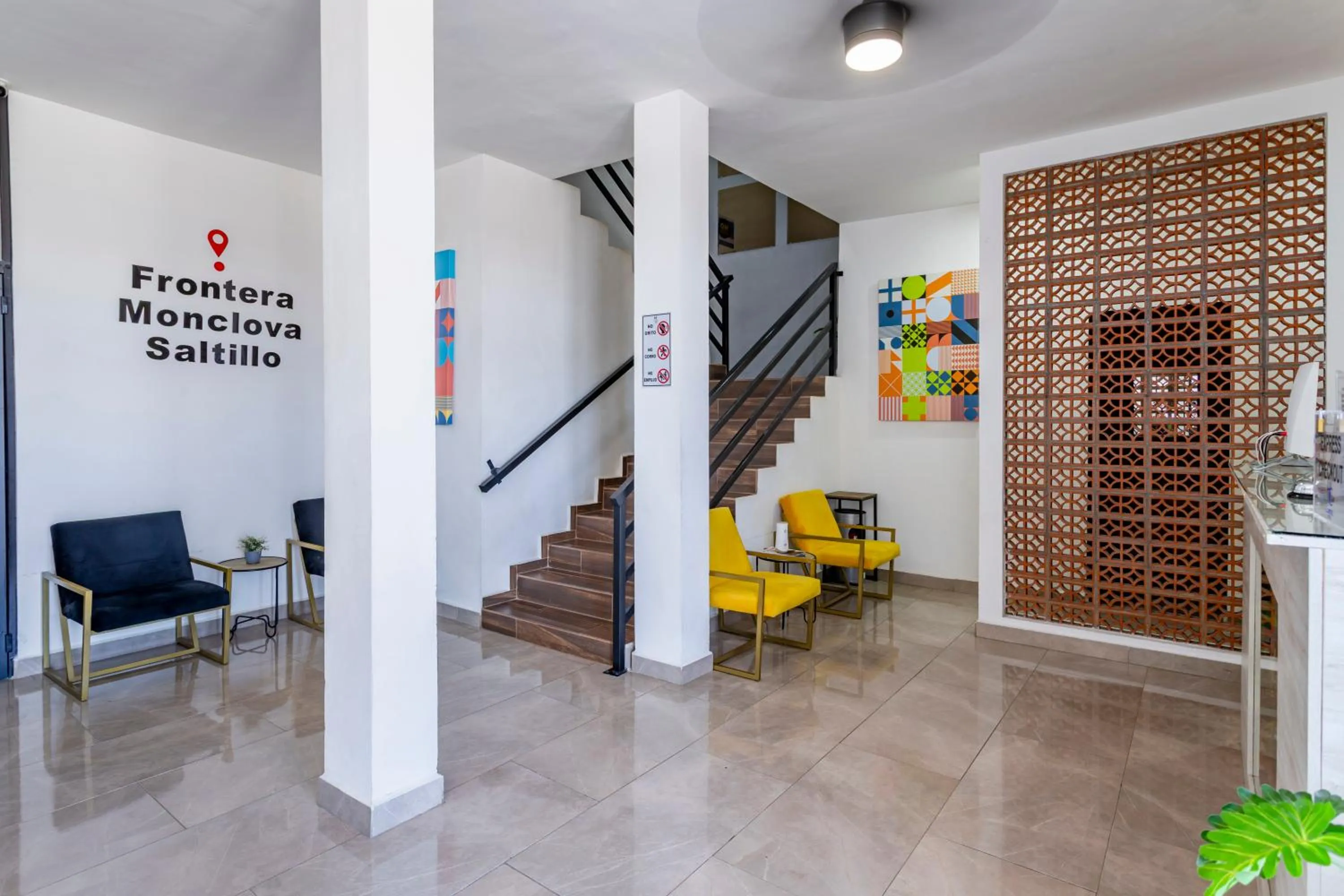 Lobby or reception in Capital Hotel Saltillo