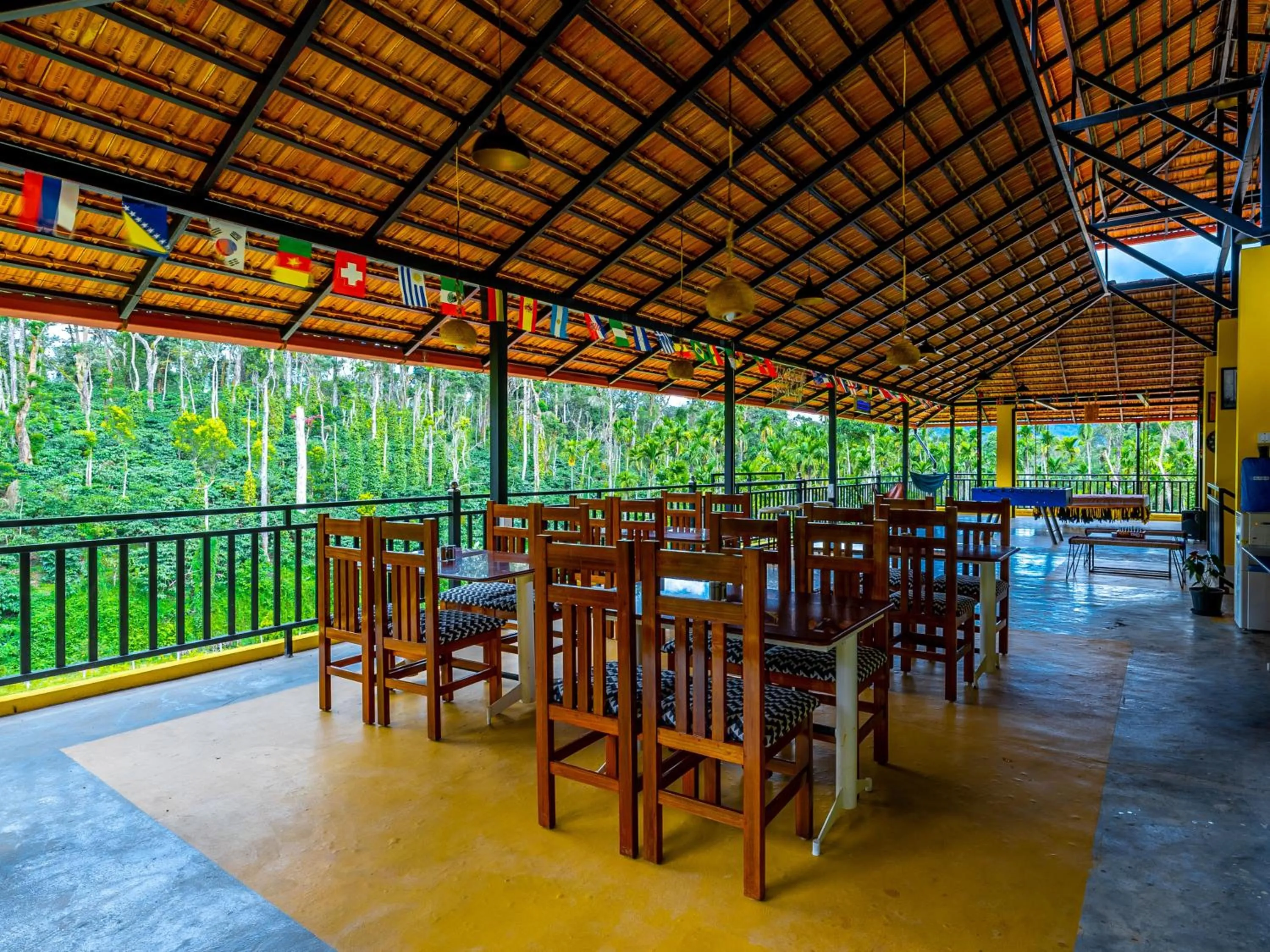 Patio in The Hosteller Coorg Rainforest, Madikeri