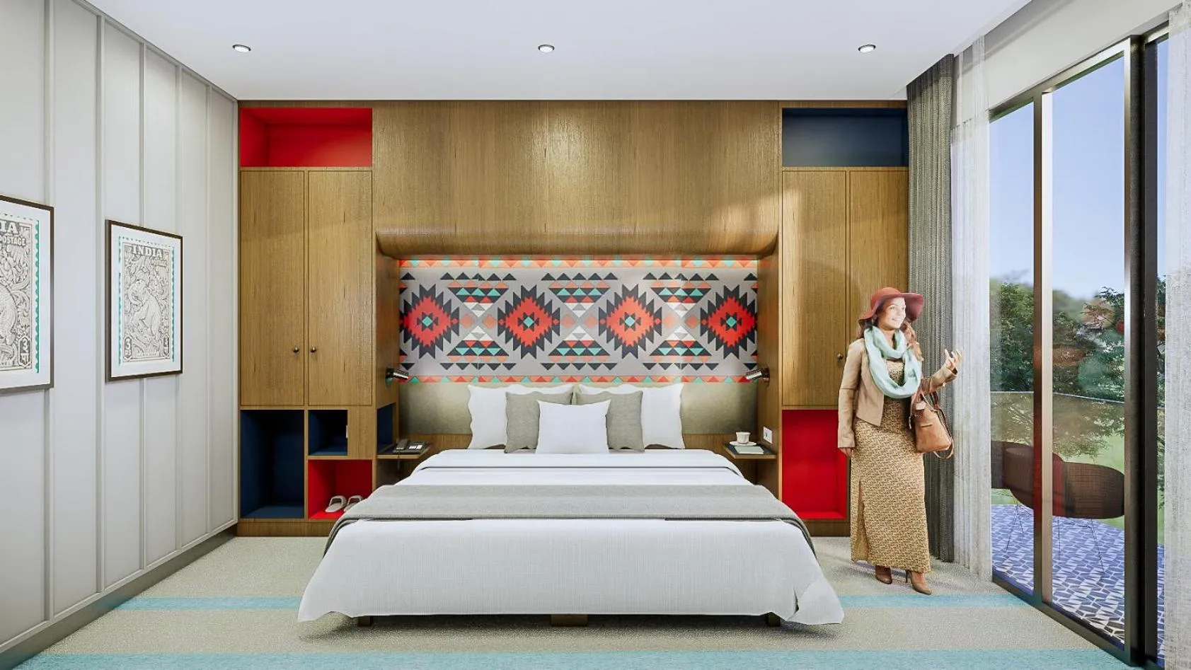 Bed in Zone By The Park Gopalpur