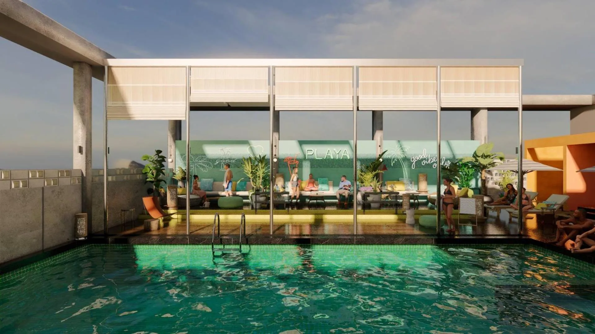 Swimming pool in Zone By The Park Gopalpur