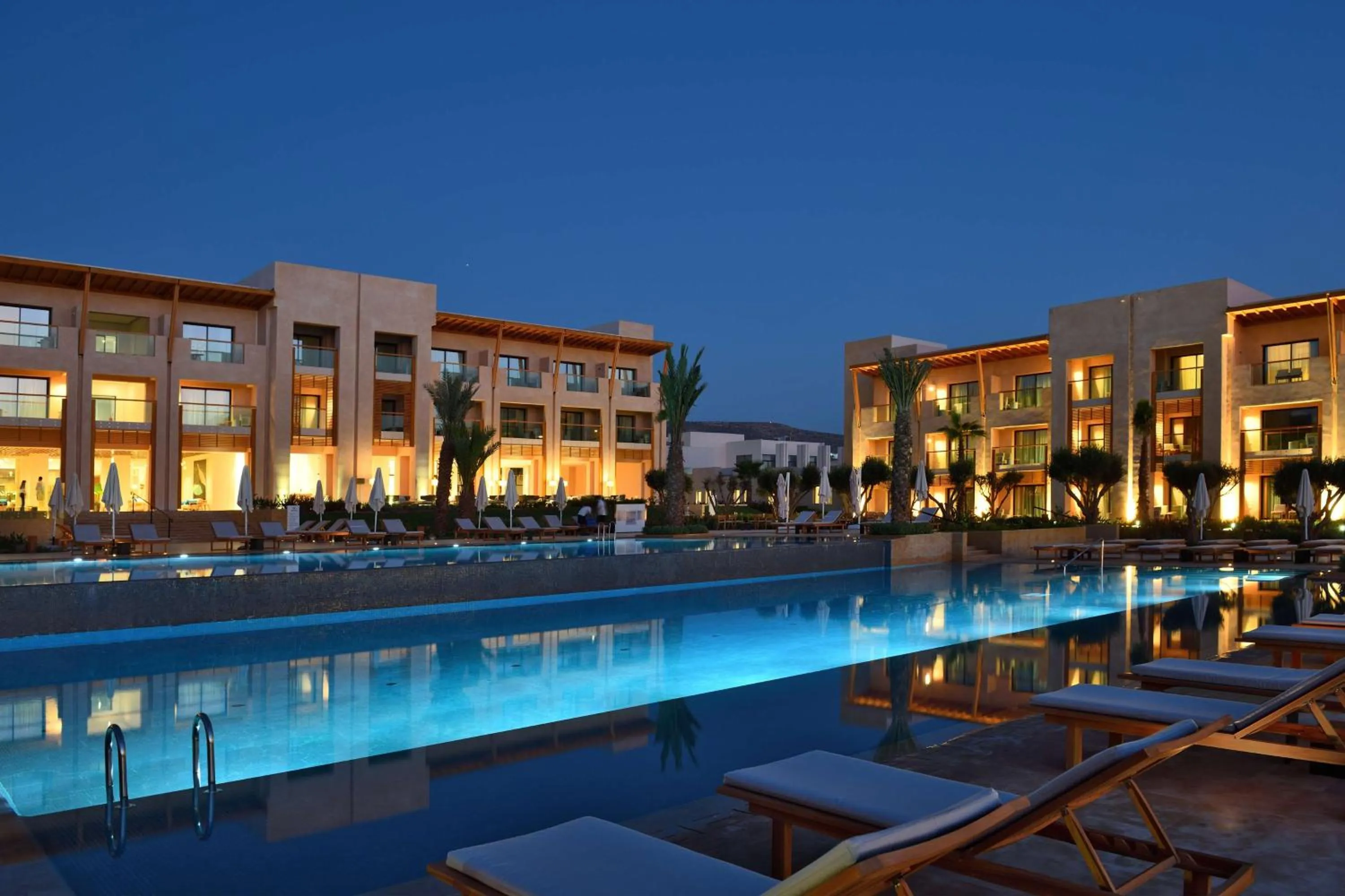 Pool view in Hilton Taghazout Bay Beach Resort & Spa