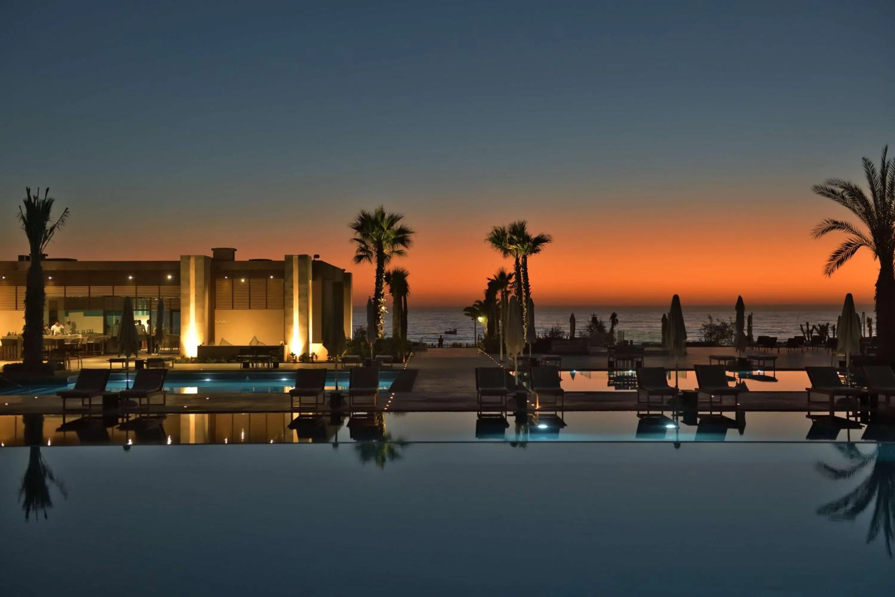 Pool view in Hilton Taghazout Bay Beach Resort & Spa