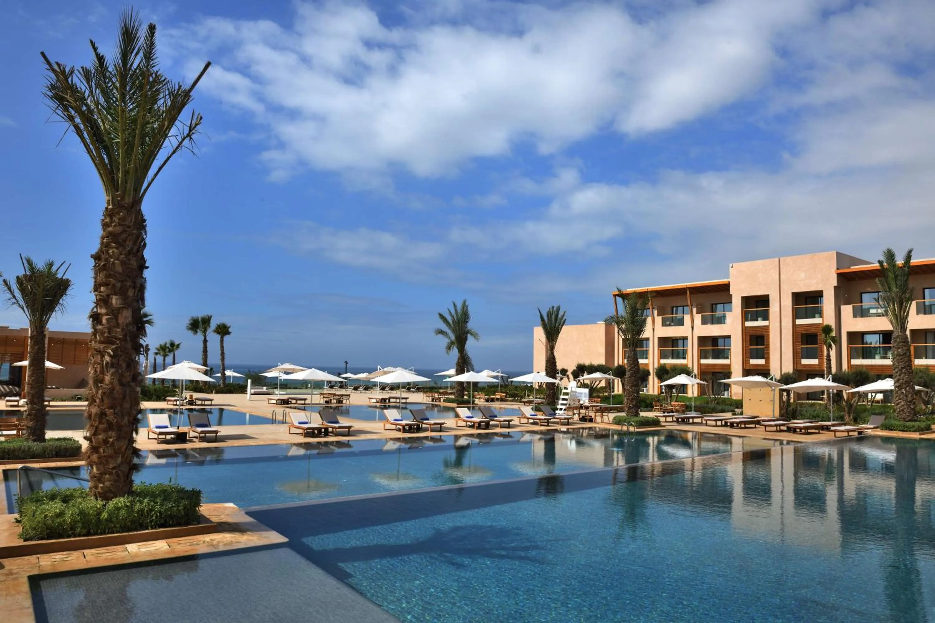 Pool view in Hilton Taghazout Bay Beach Resort & Spa