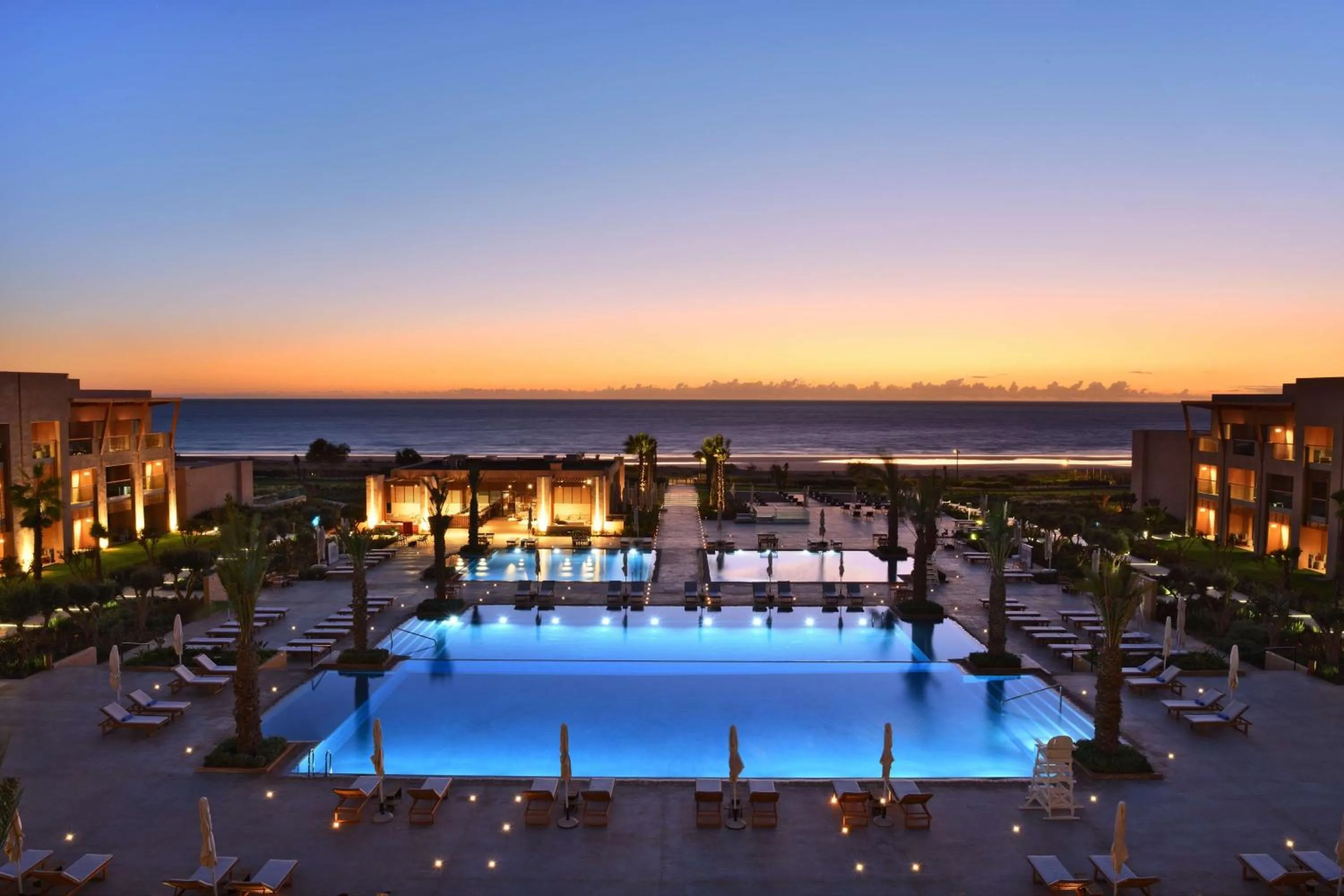 Pool view in Hilton Taghazout Bay Beach Resort & Spa