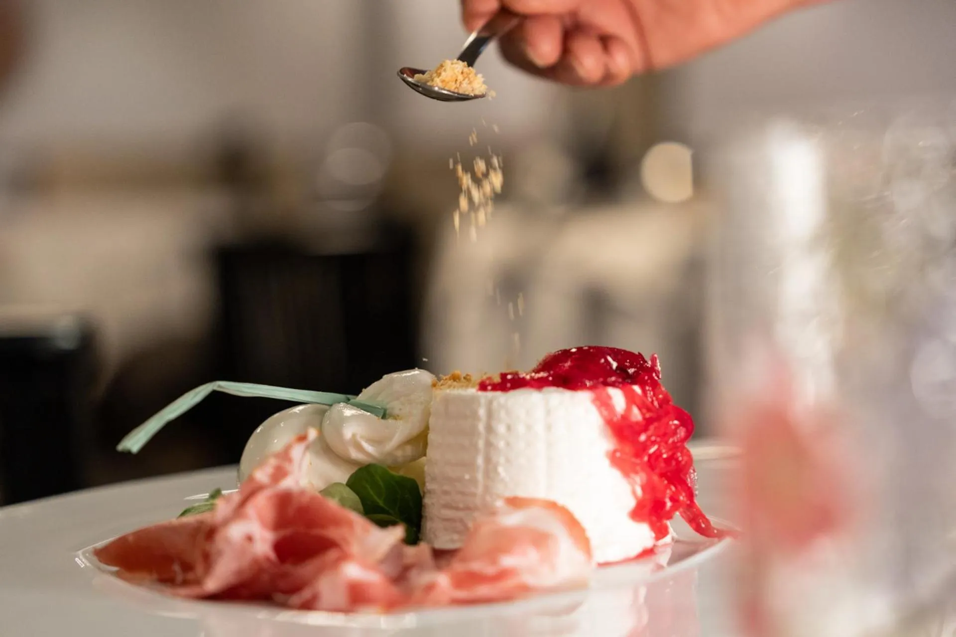 Food close-up in Cristal Palace Hotel