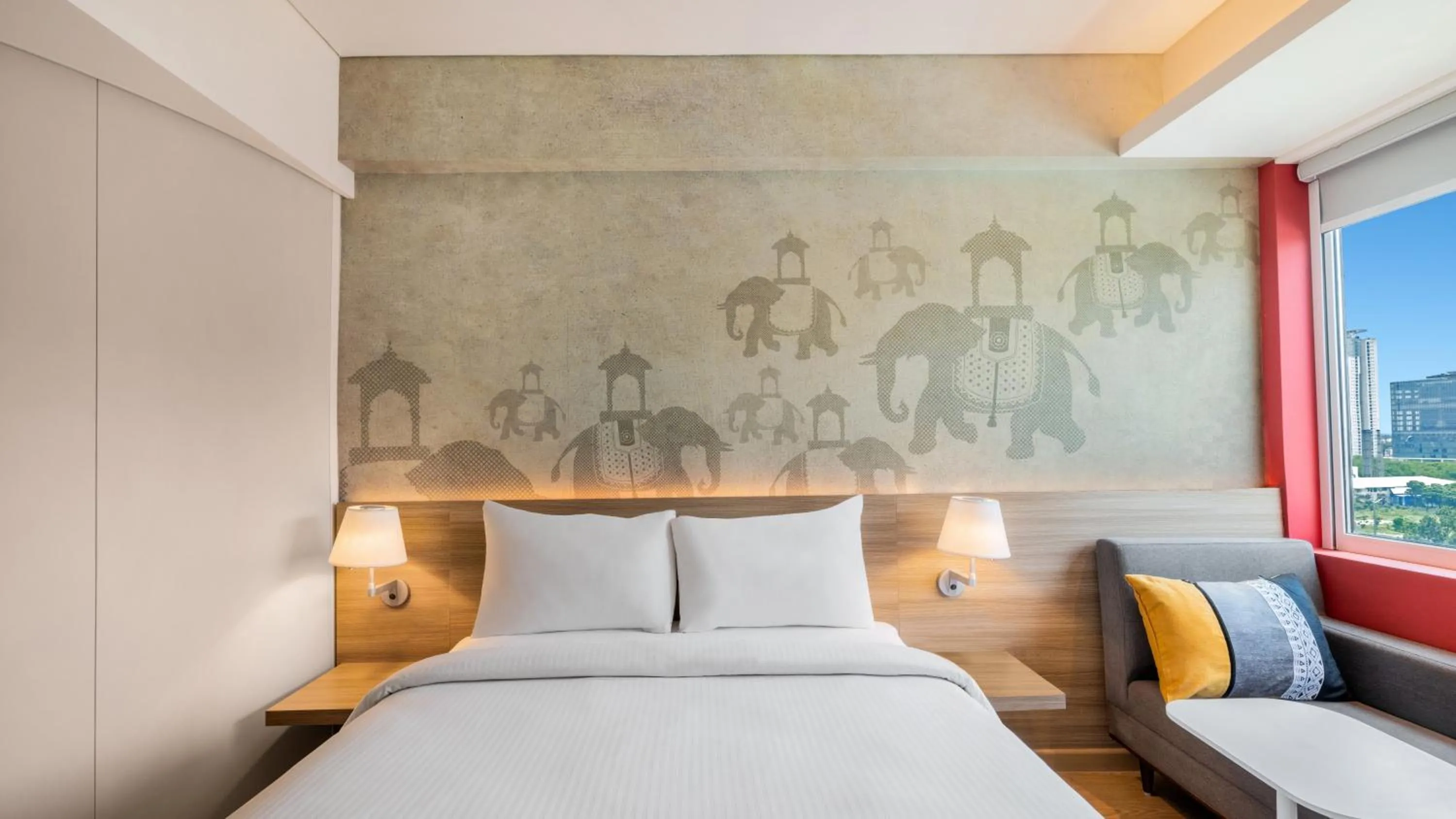 Bed in ibis Bengaluru Hebbal - An Accor Brand