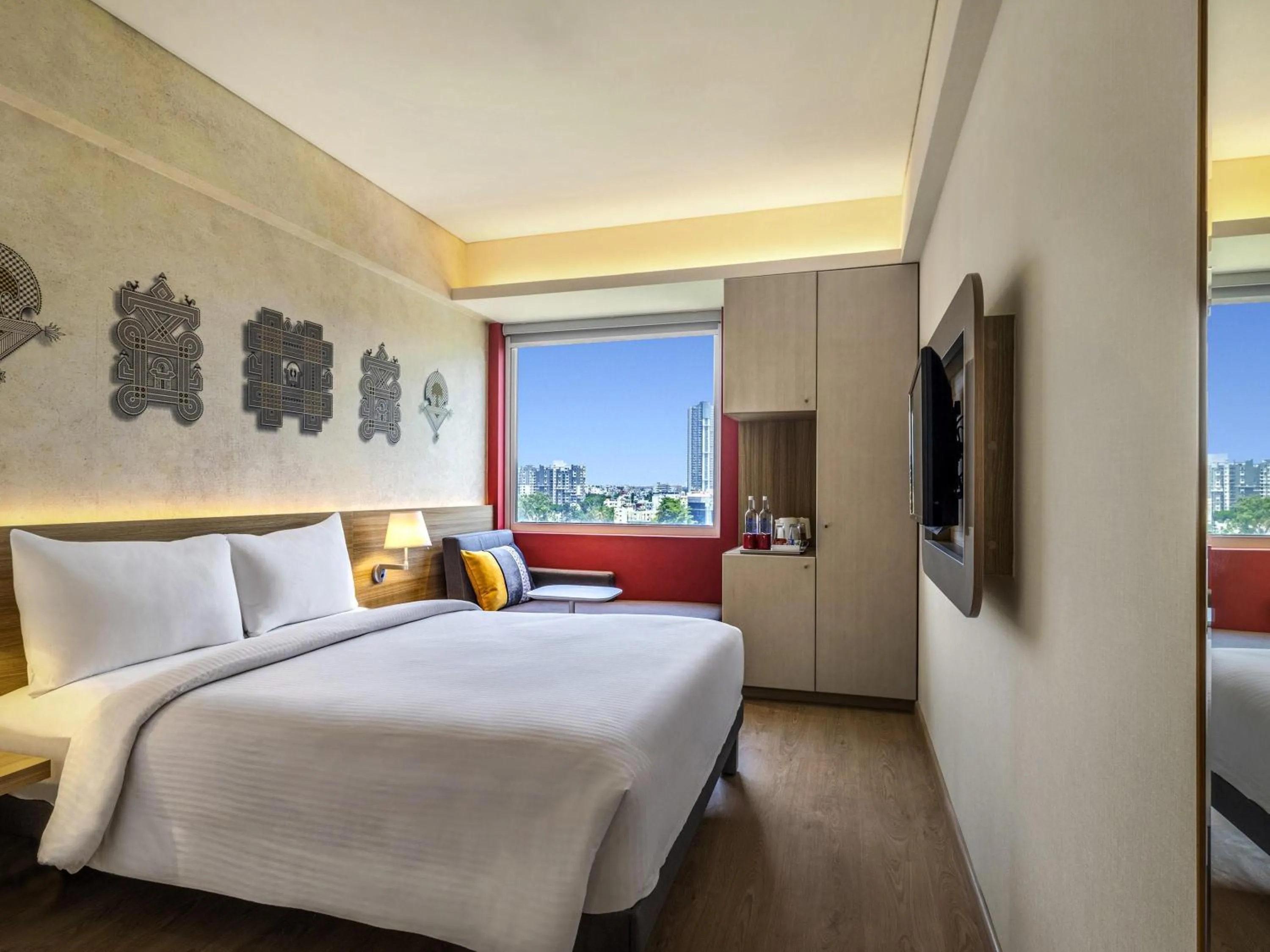 Bedroom, Bed in ibis Bengaluru Hebbal - An Accor Brand