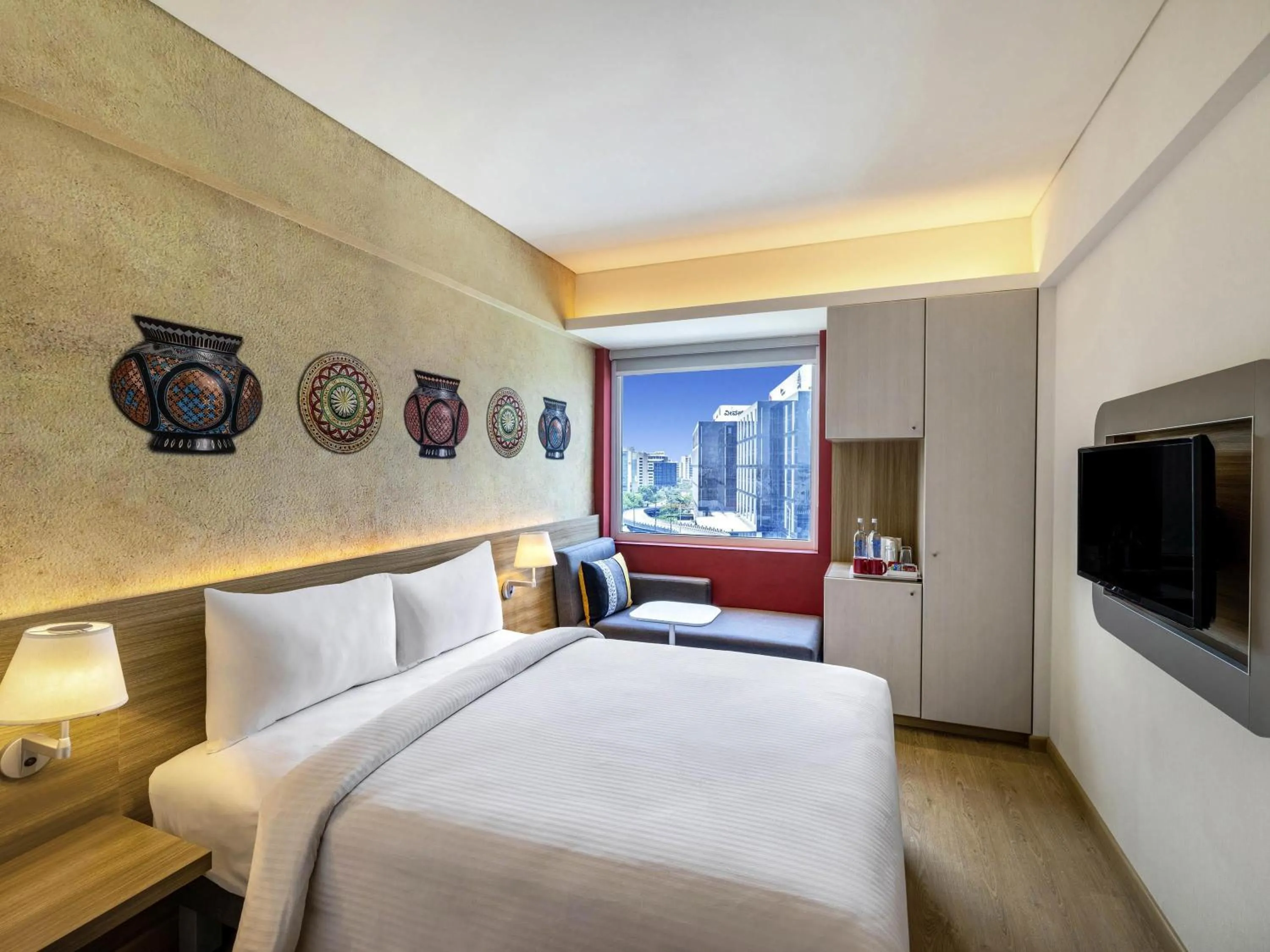 Bedroom, Bed in ibis Bengaluru Hebbal - An Accor Brand