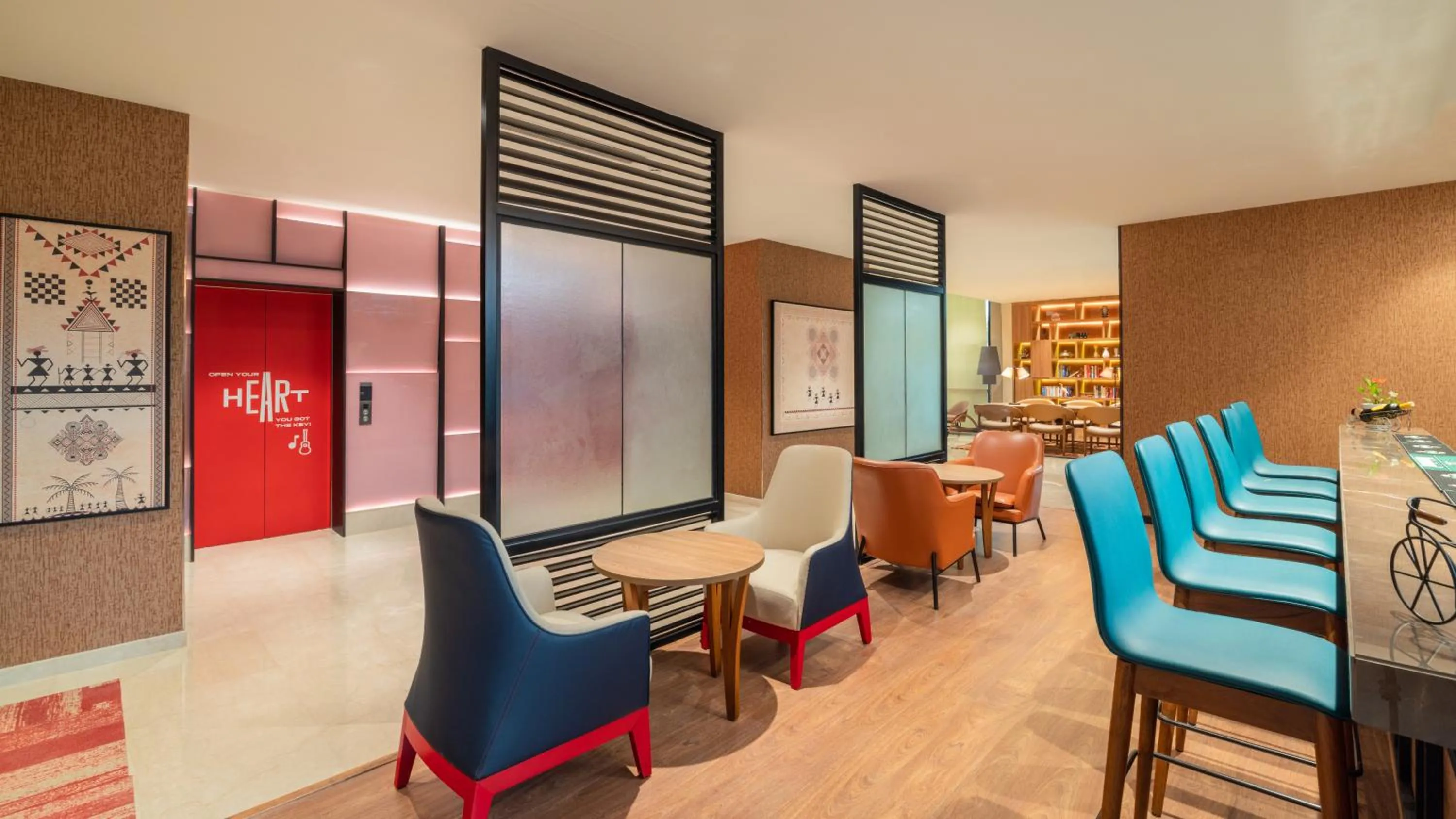Lounge or bar in ibis Bengaluru Hebbal - An Accor Brand