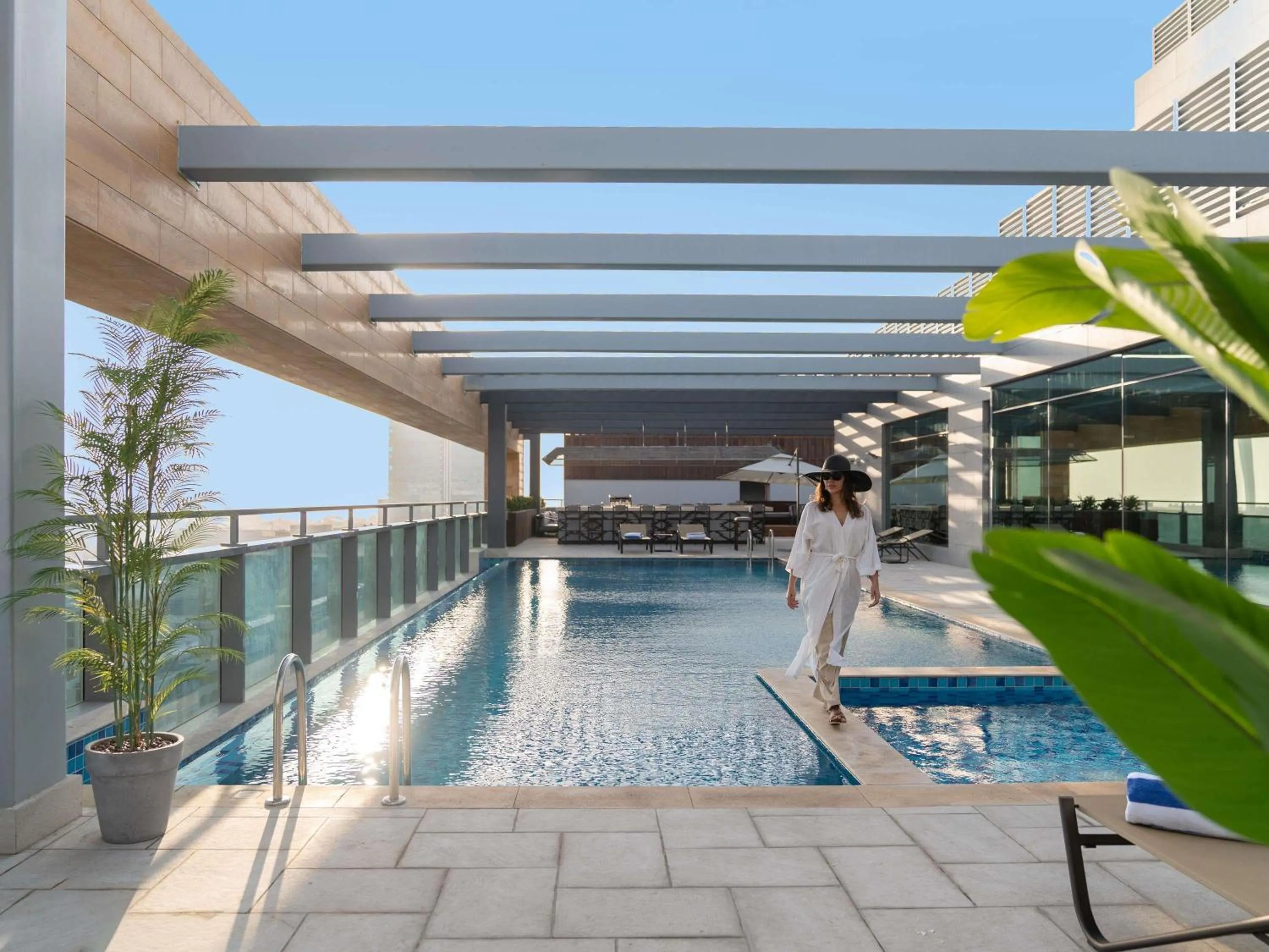 Pool view in Swissotel Living Jeddah